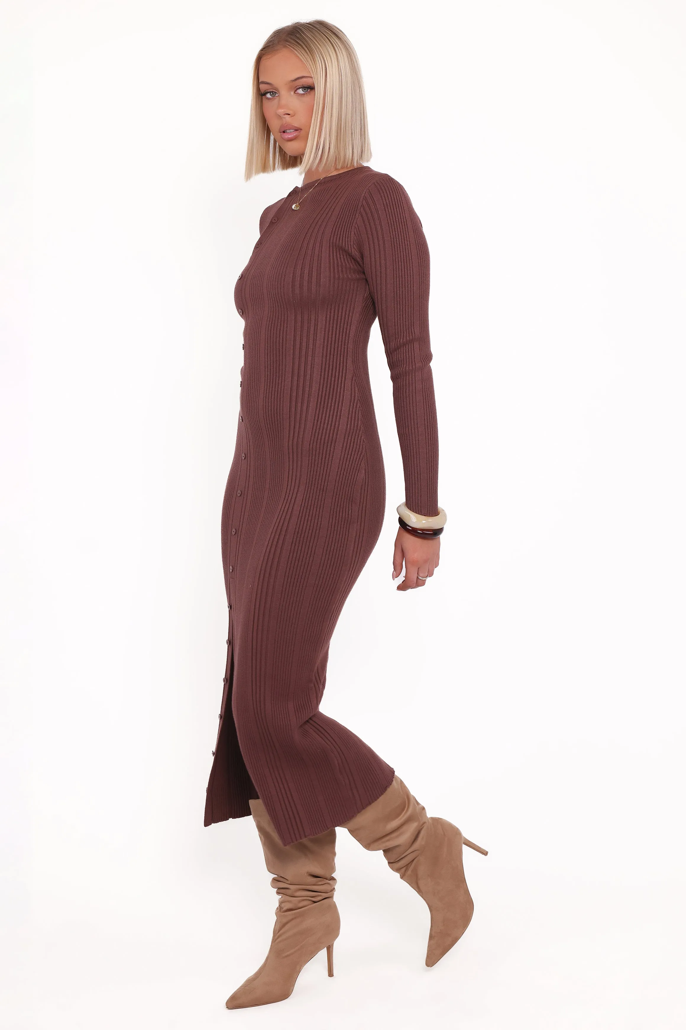Valia Midi Dress - Espresso sold by Petal & Pup product image thumbnail 4