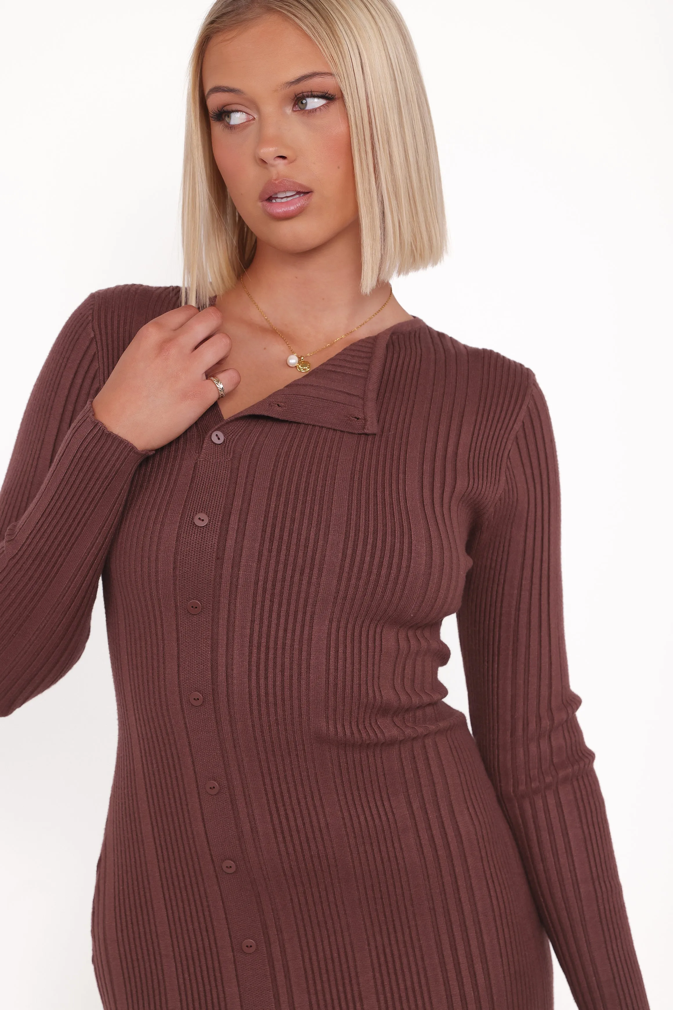 Valia Midi Dress - Espresso sold by Petal & Pup product image thumbnail 3