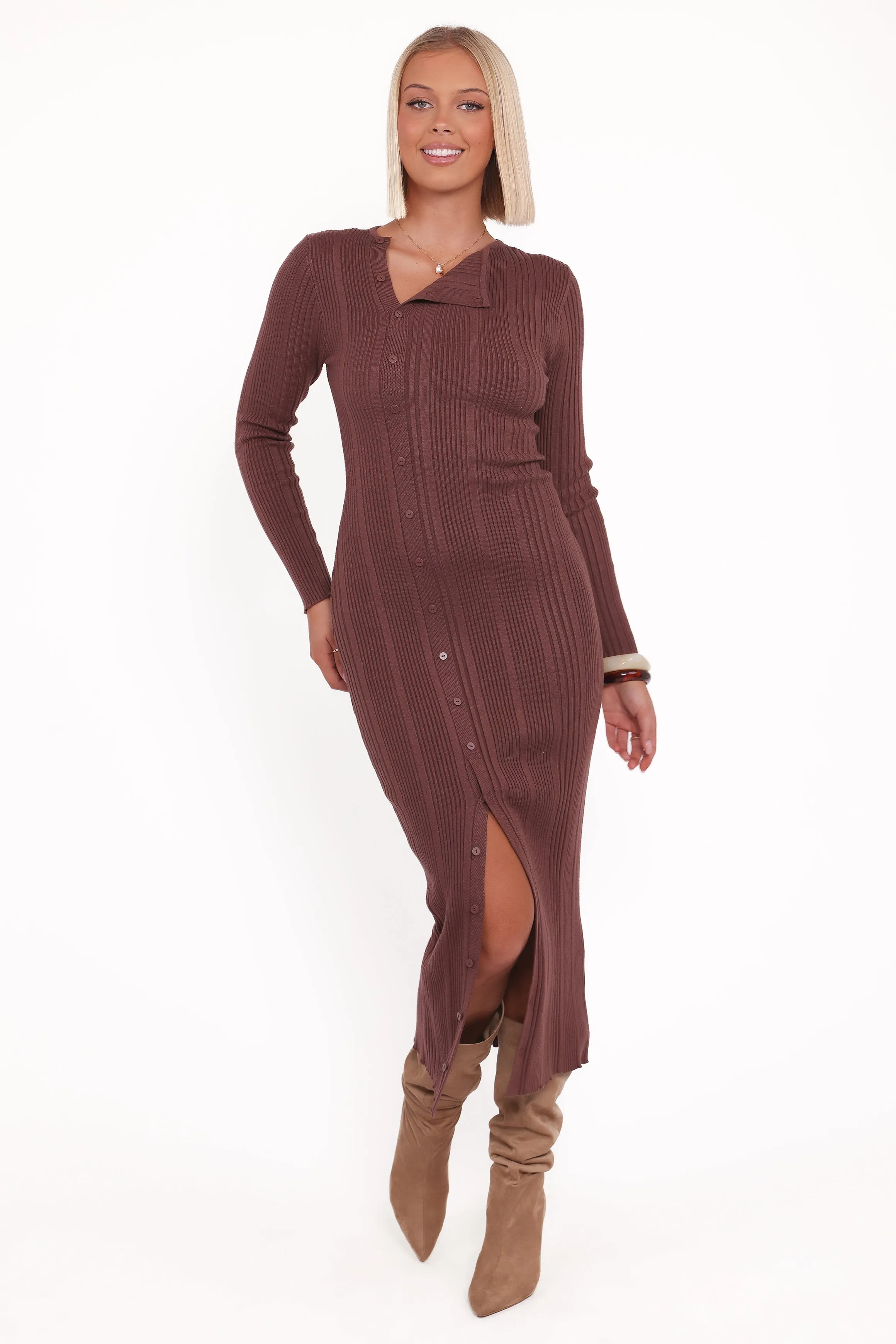 Valia Midi Dress - Espresso sold by Petal & Pup product image thumbnail 2