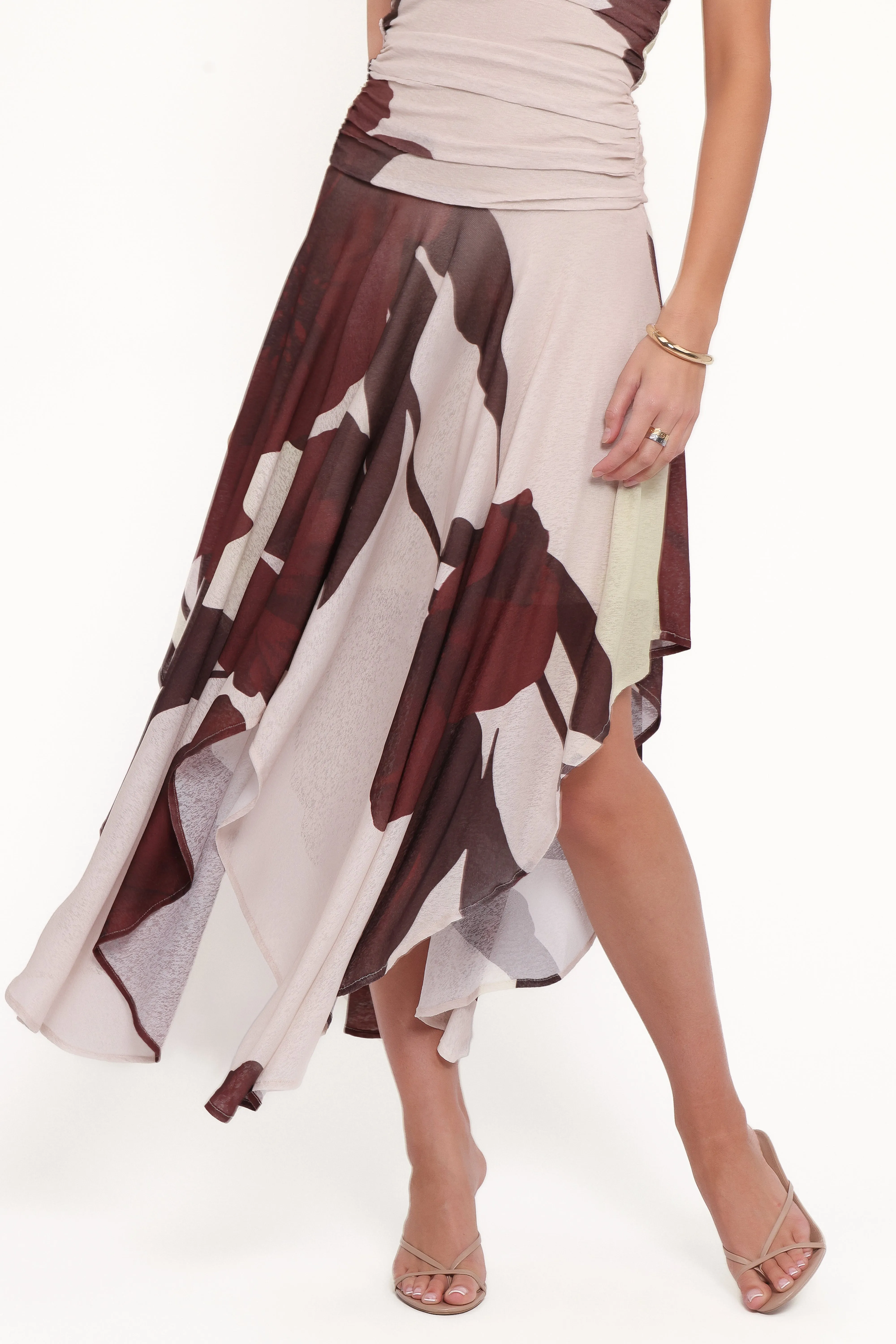 Doreen Midi Dress - Brown Floral sold by Petal & Pup product image thumbnail 5