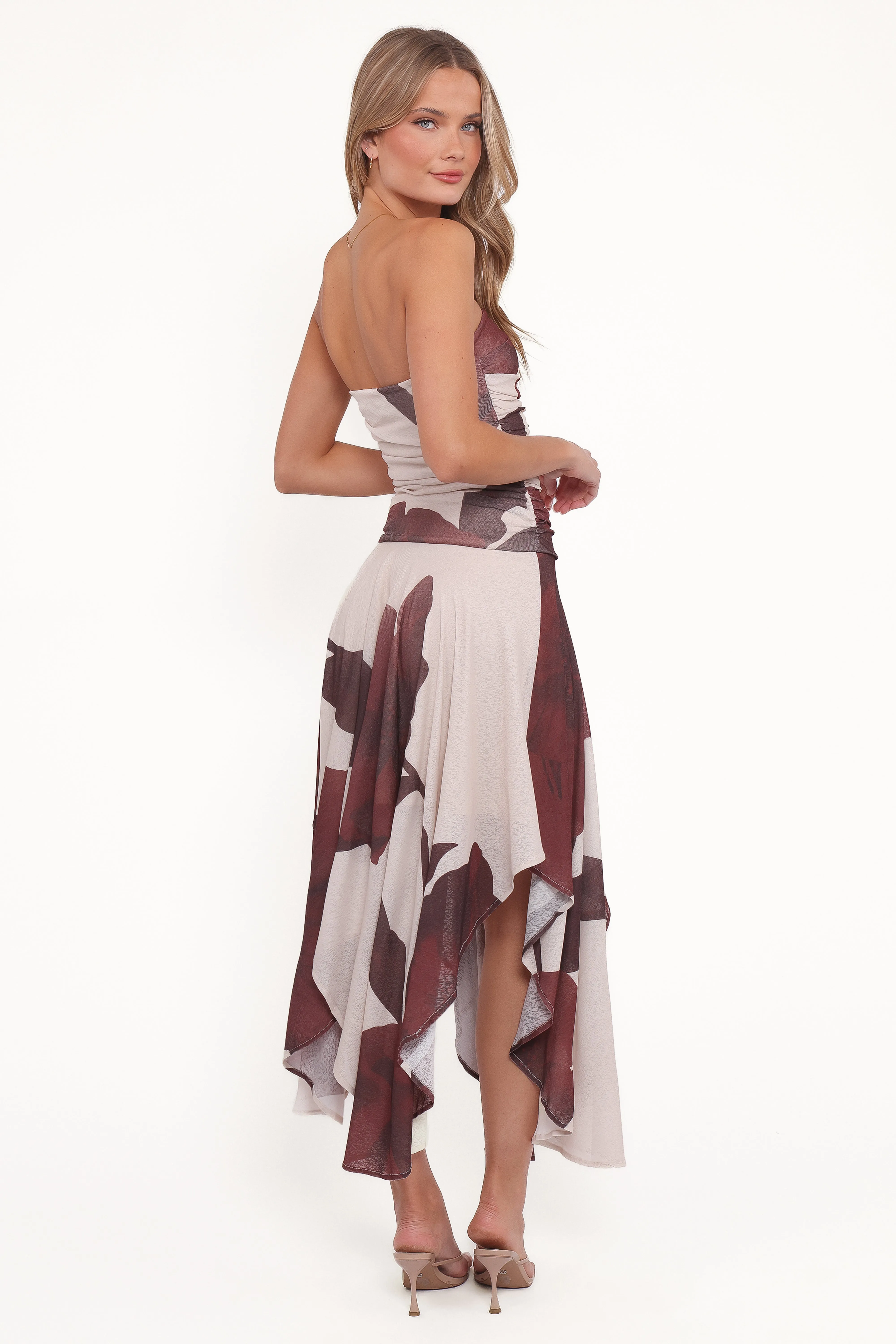 Doreen Midi Dress - Brown Floral sold by Petal & Pup product image thumbnail 4