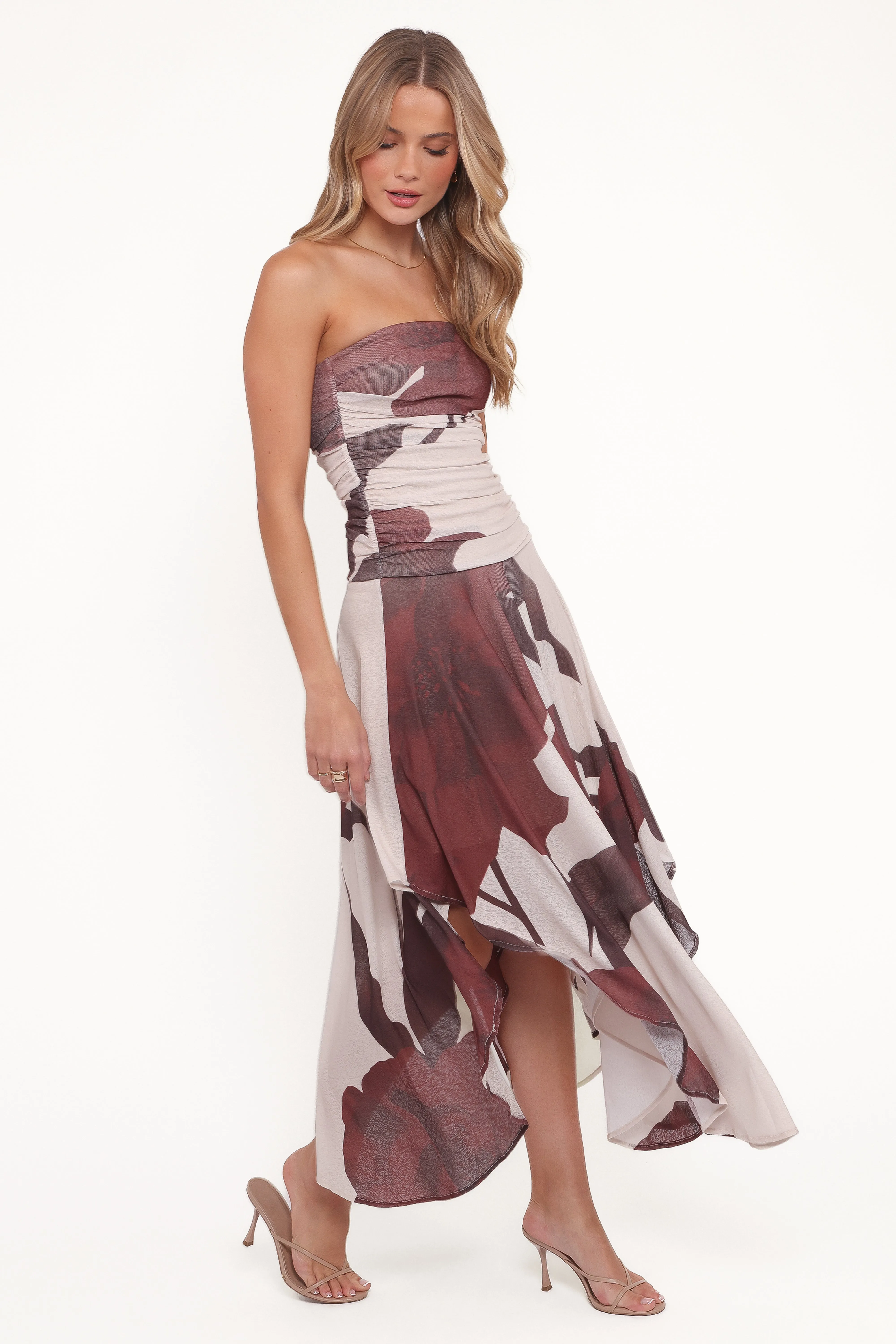 Doreen Midi Dress - Brown Floral sold by Petal & Pup product image thumbnail 3
