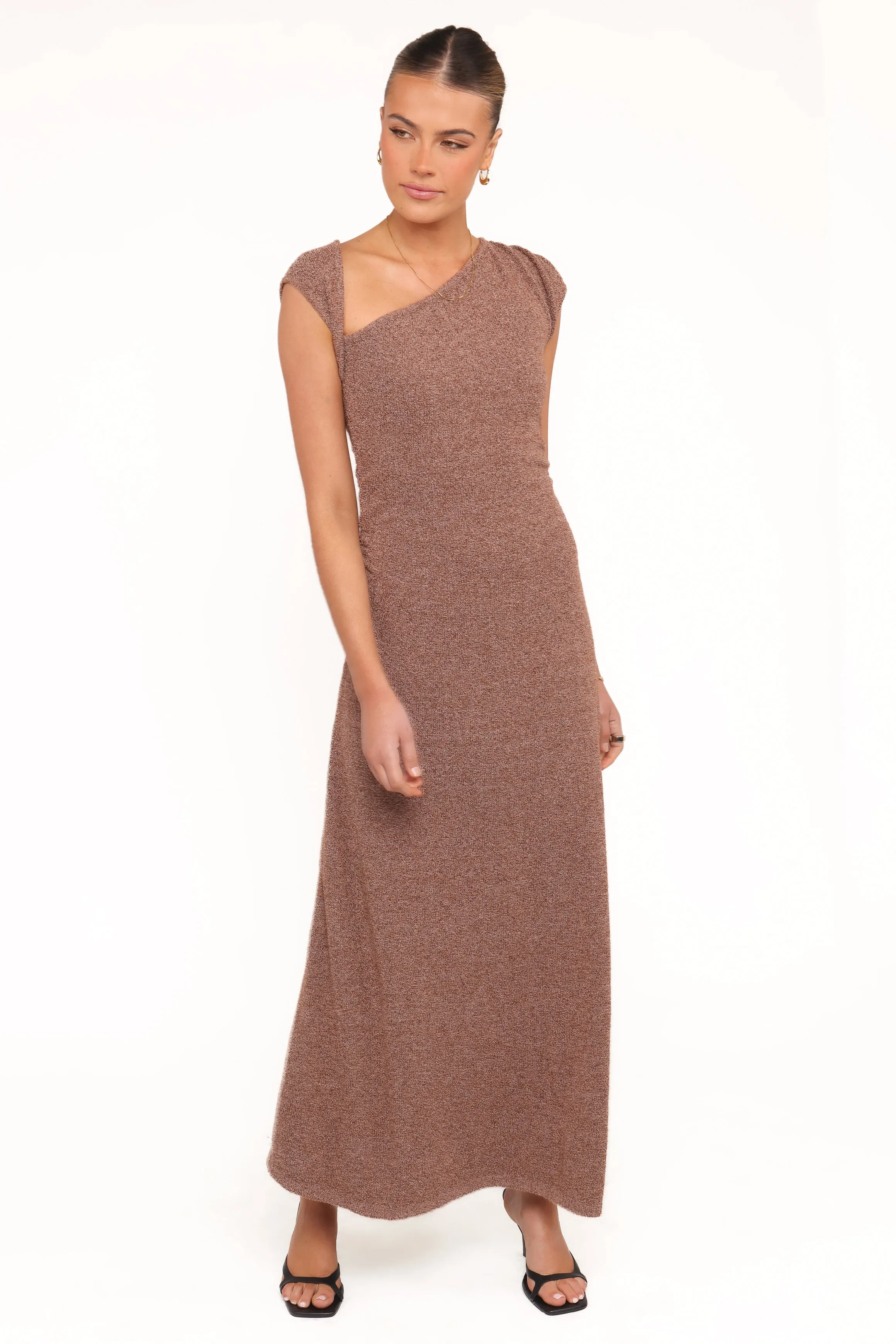 Talisa Midi Dress - Brown Marle sold by Petal & Pup