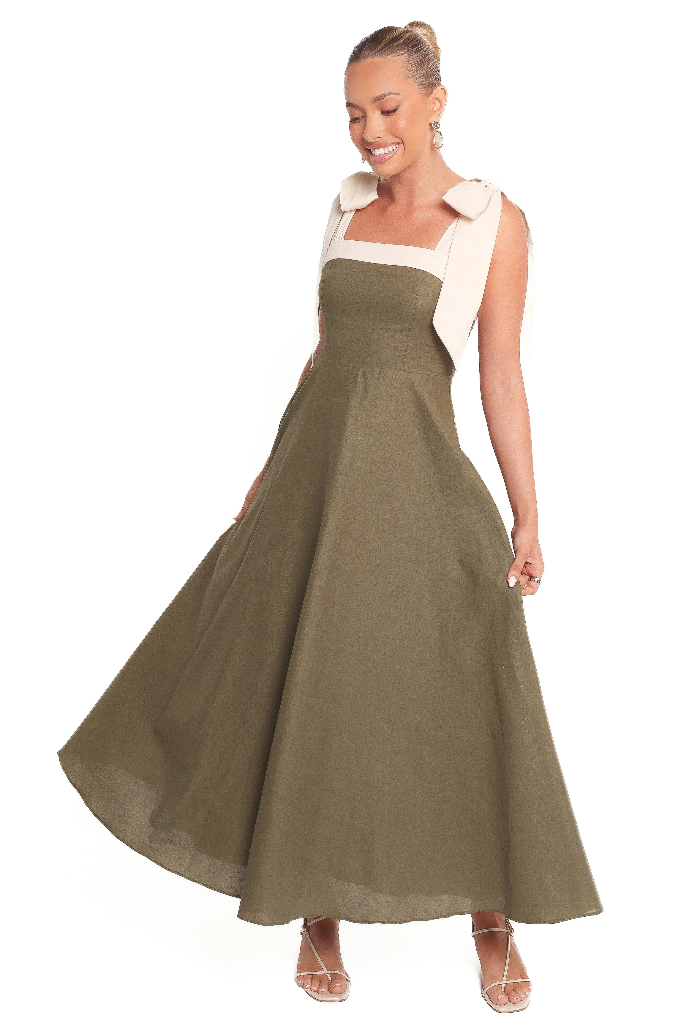Olinda Midi Dress - Olive sold by Petal & Pup product image thumbnail 3