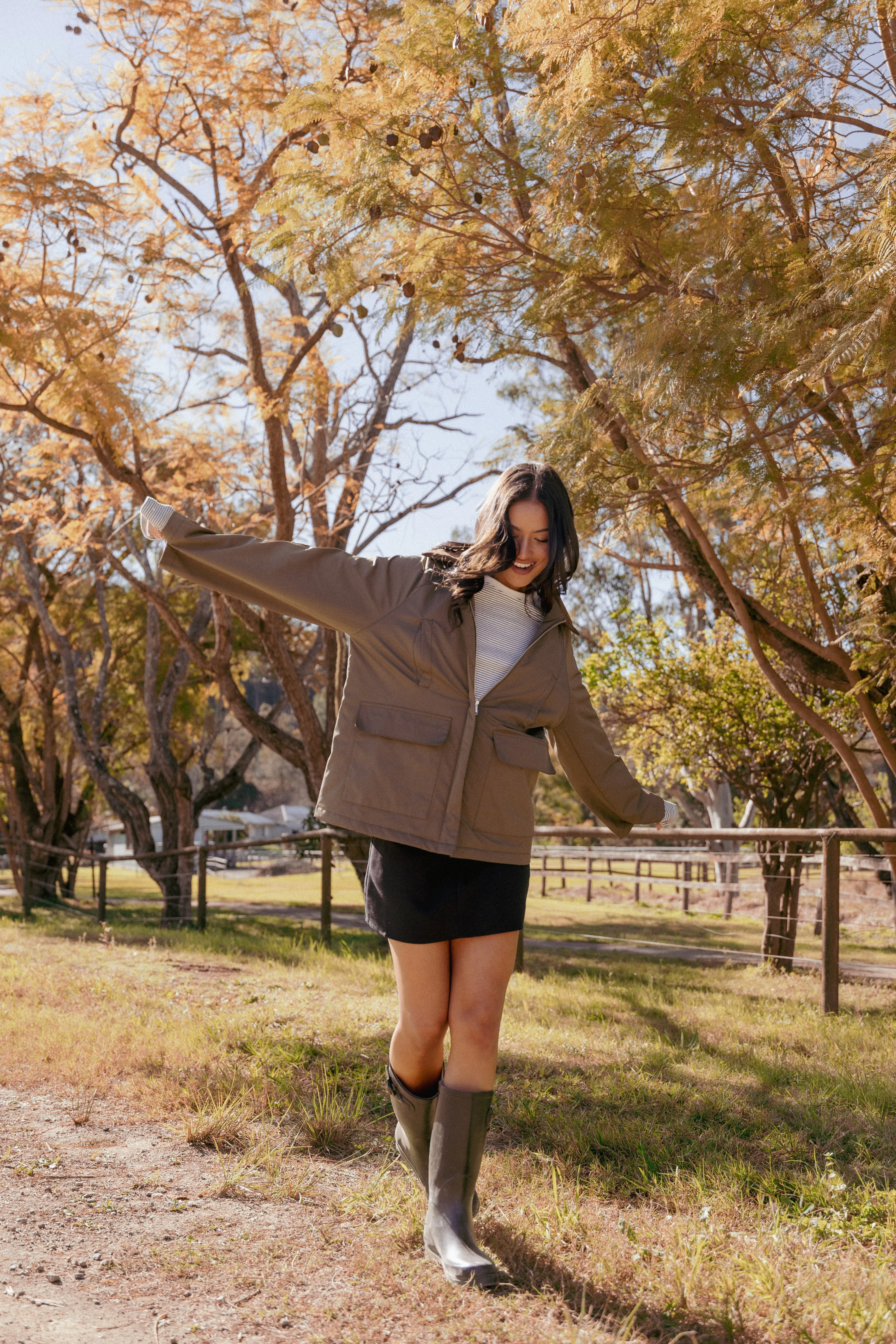 Hartley Barn Jacket - Olive sold by Petal & Pup