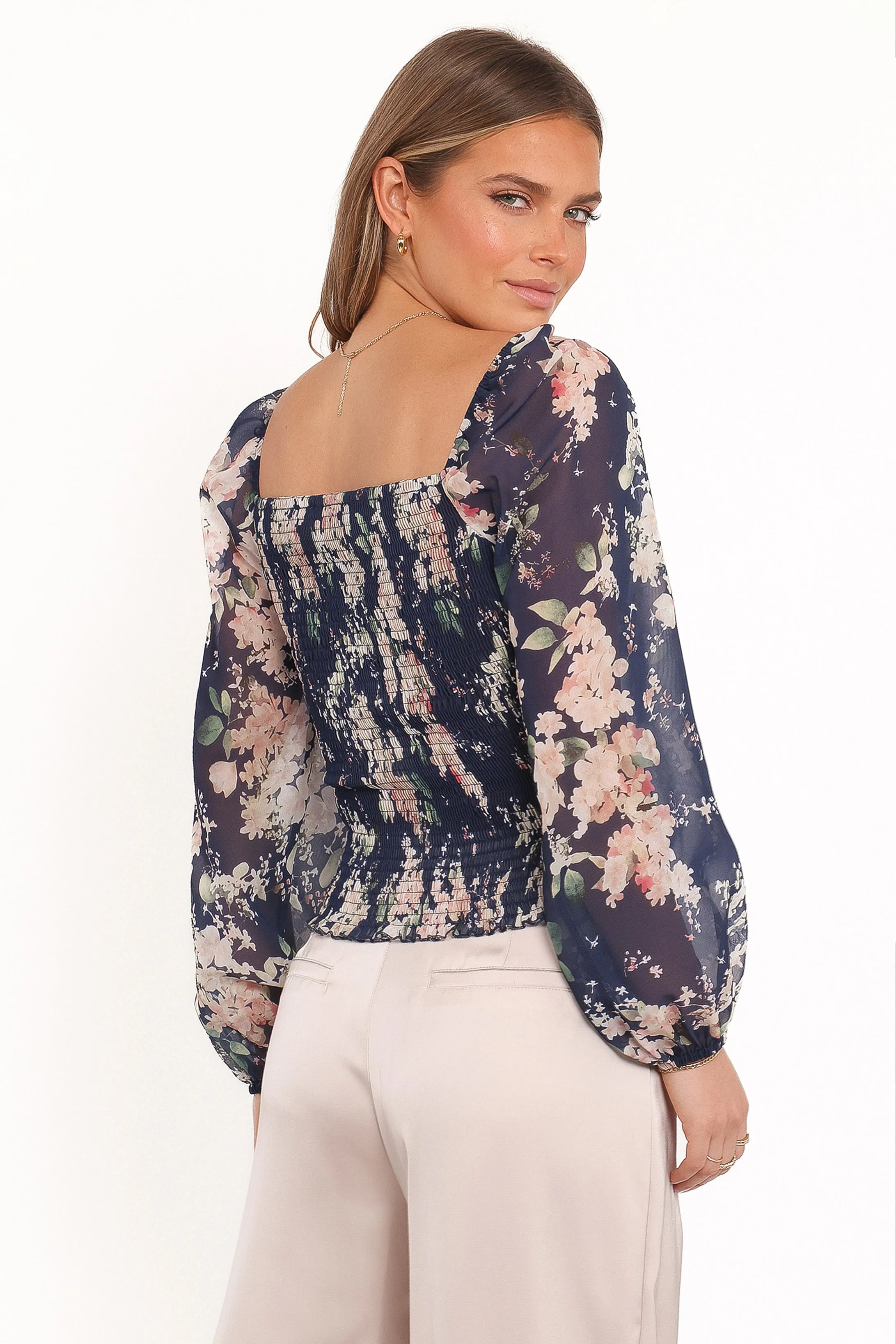 Maia Long Sleeve Top - Navy Floral sold by Petal & Pup product image thumbnail 5