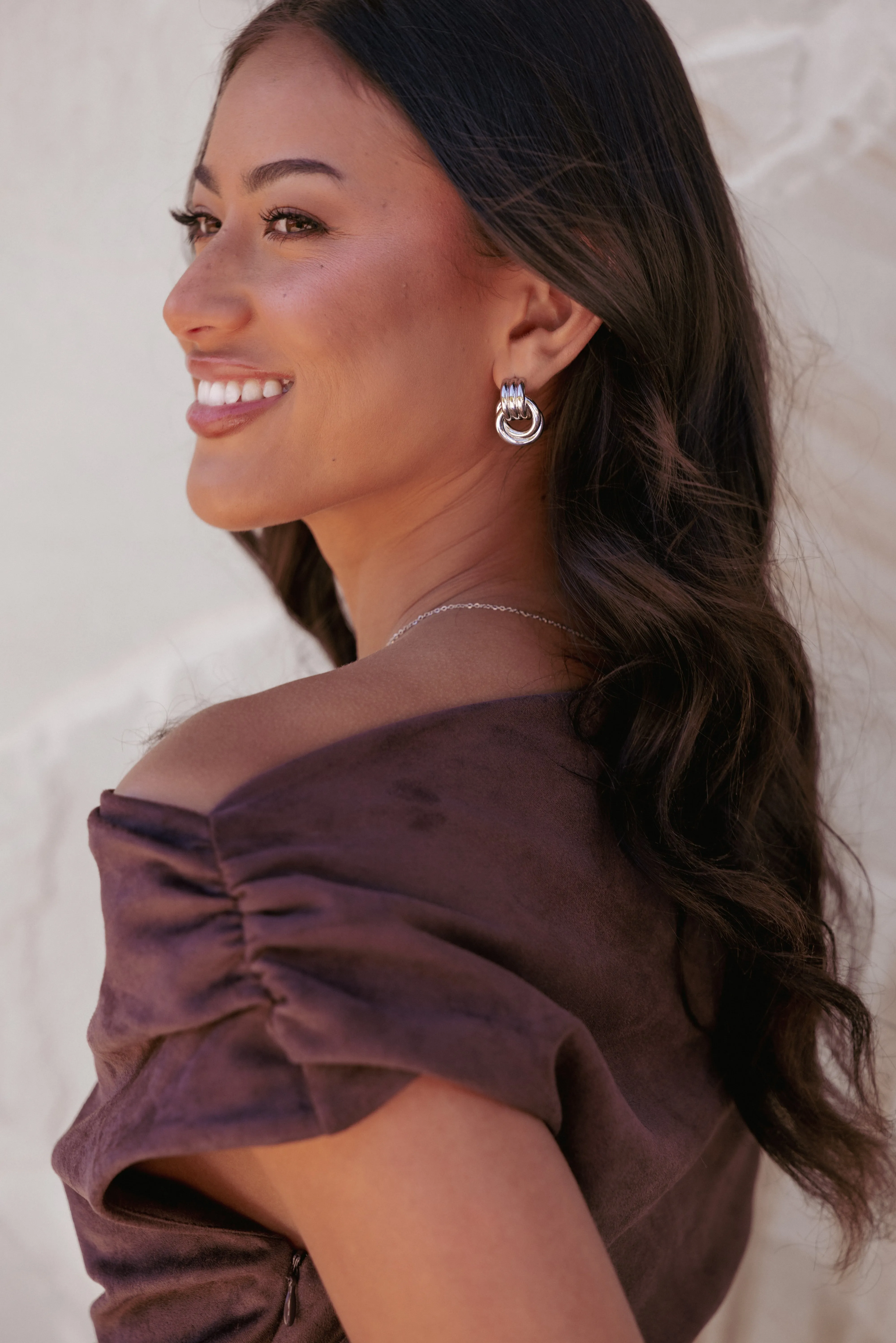 Kinley Earrings - Silver sold by Petal & Pup product image thumbnail 4