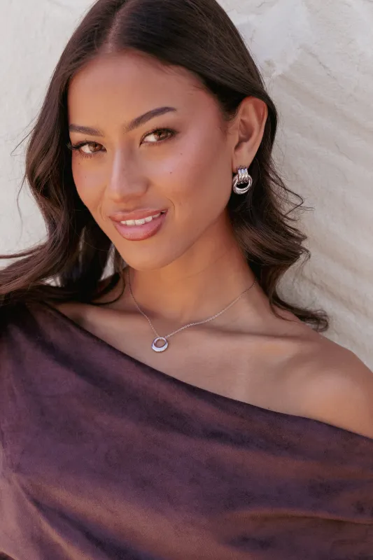 Kinley Earrings - Silver sold by Petal & Pup