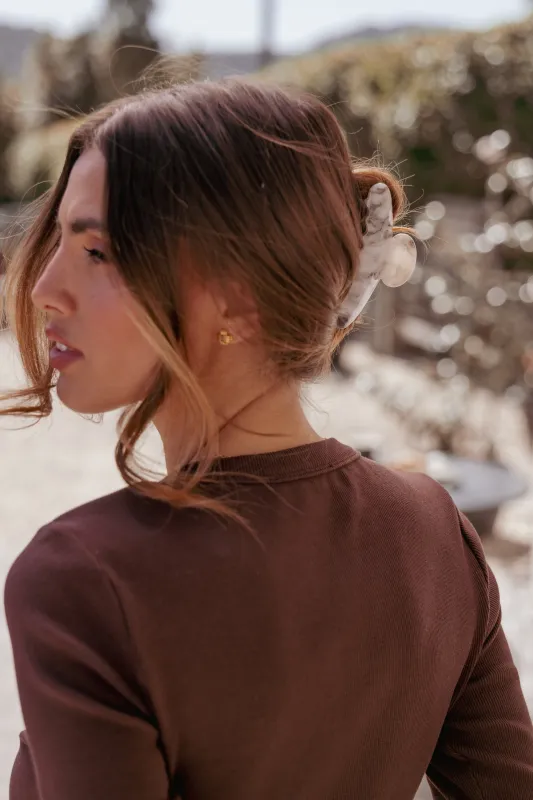 Perle Hairclip - Marble sold by Petal & Pup