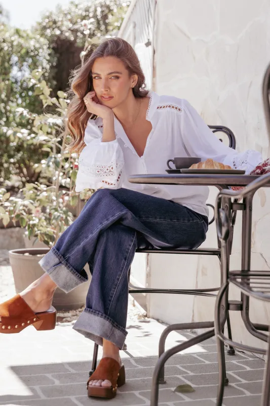 Hani Blouse - White sold by Petal & Pup