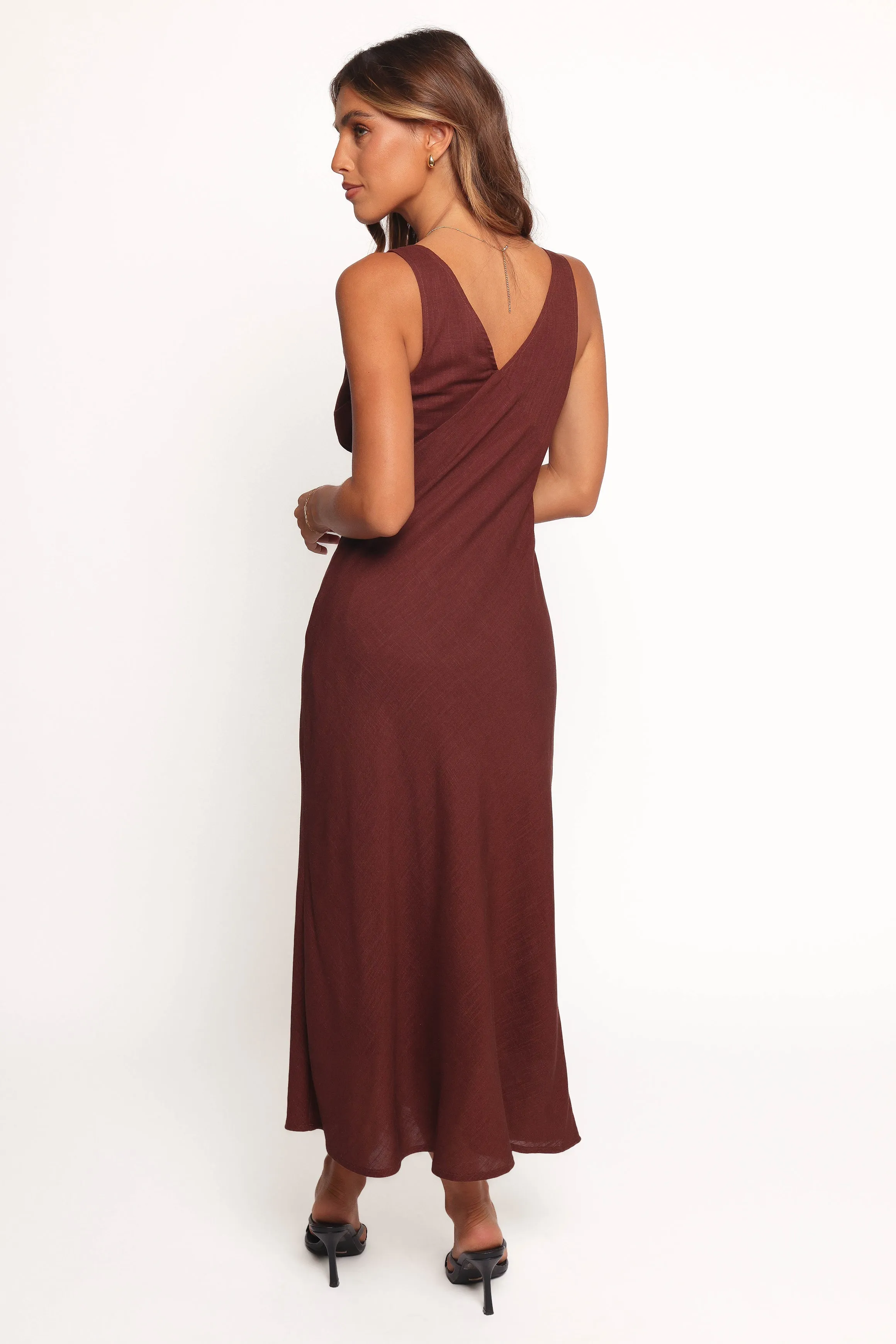 Shyla Midi Dress - Brown sold by Petal & Pup product image thumbnail 3