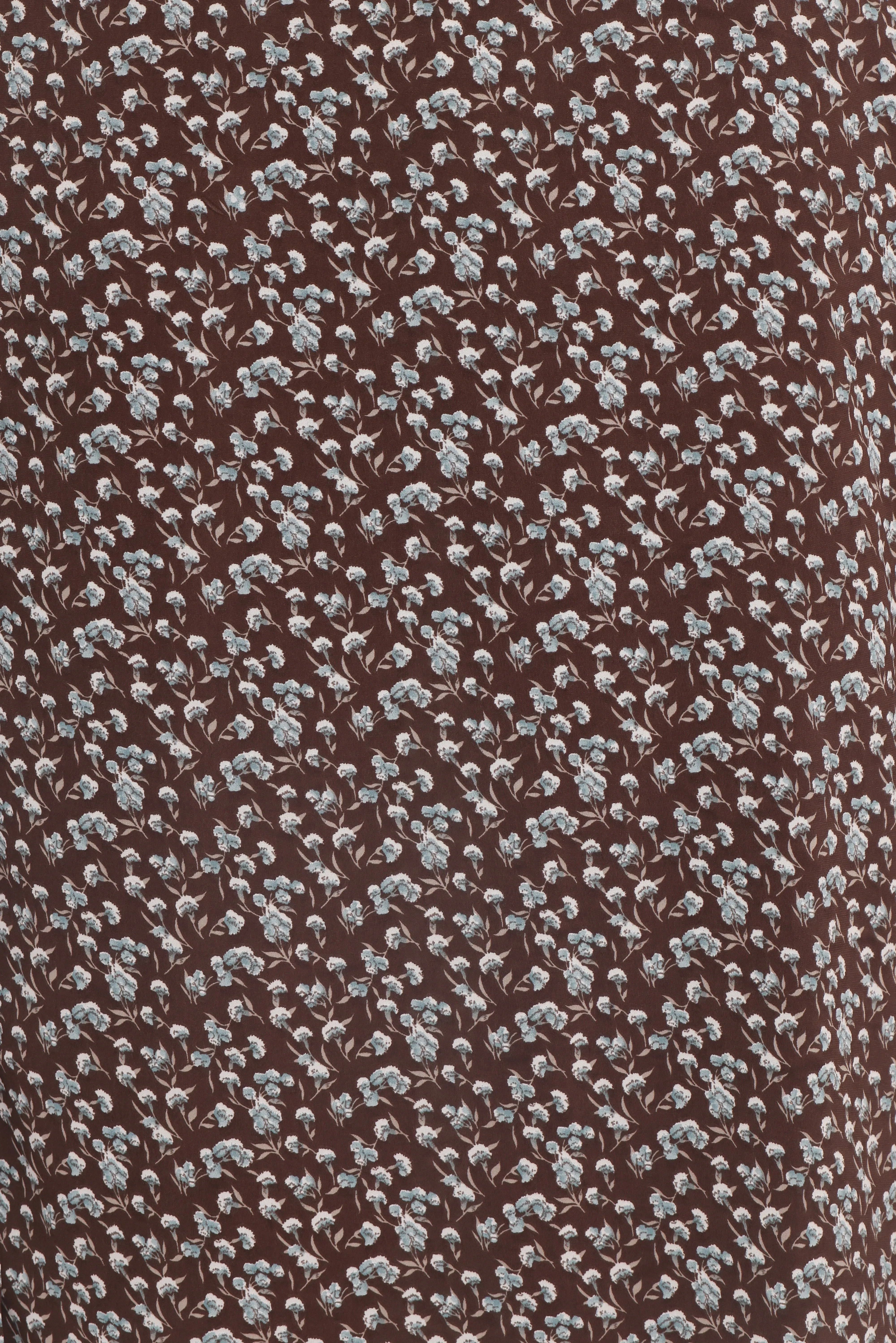 Oona Midi Dress - Brown Blue Floral sold by Petal & Pup product image thumbnail 5