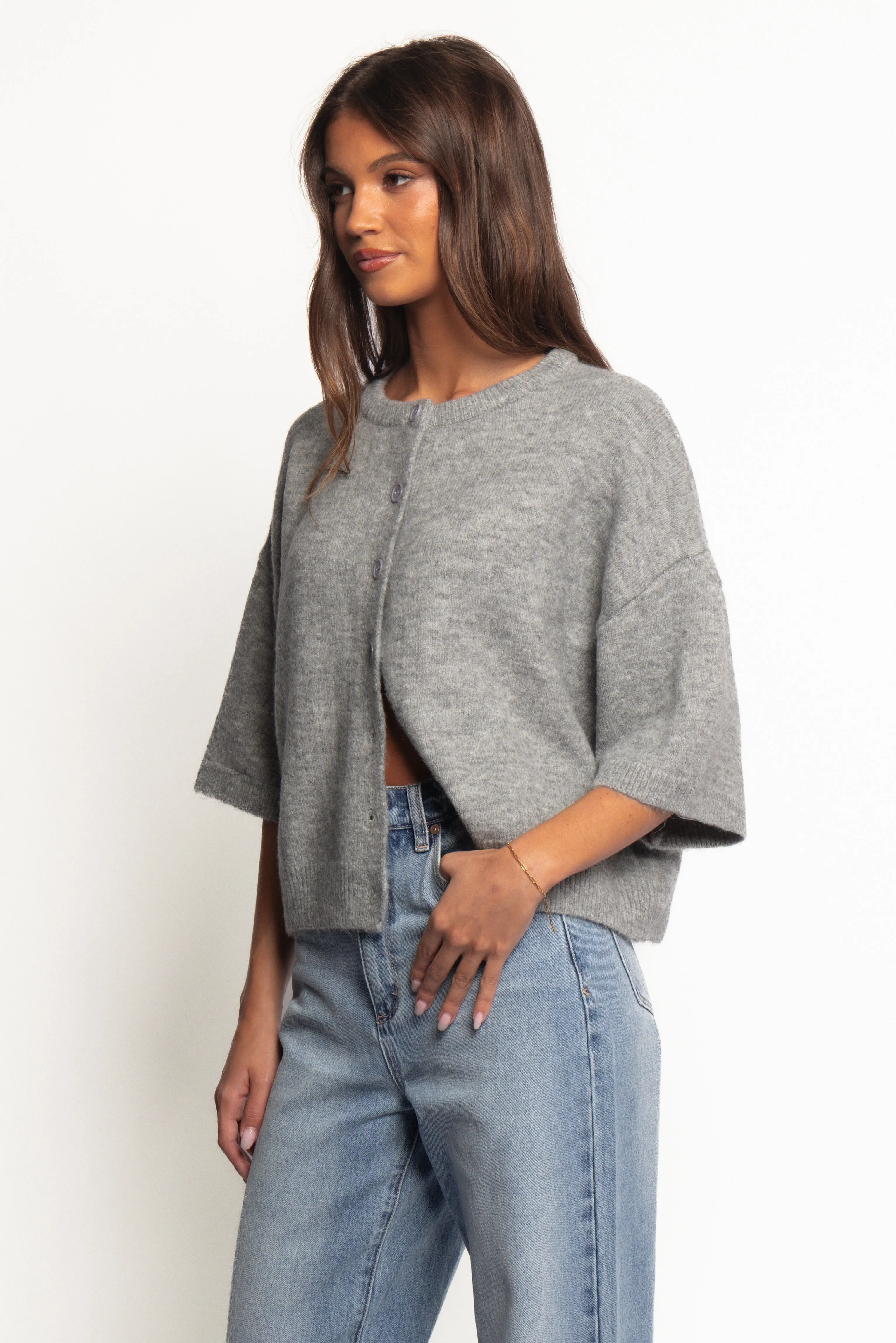 Lilith Knit Top - Grey sold by Petal & Pup product image thumbnail 3