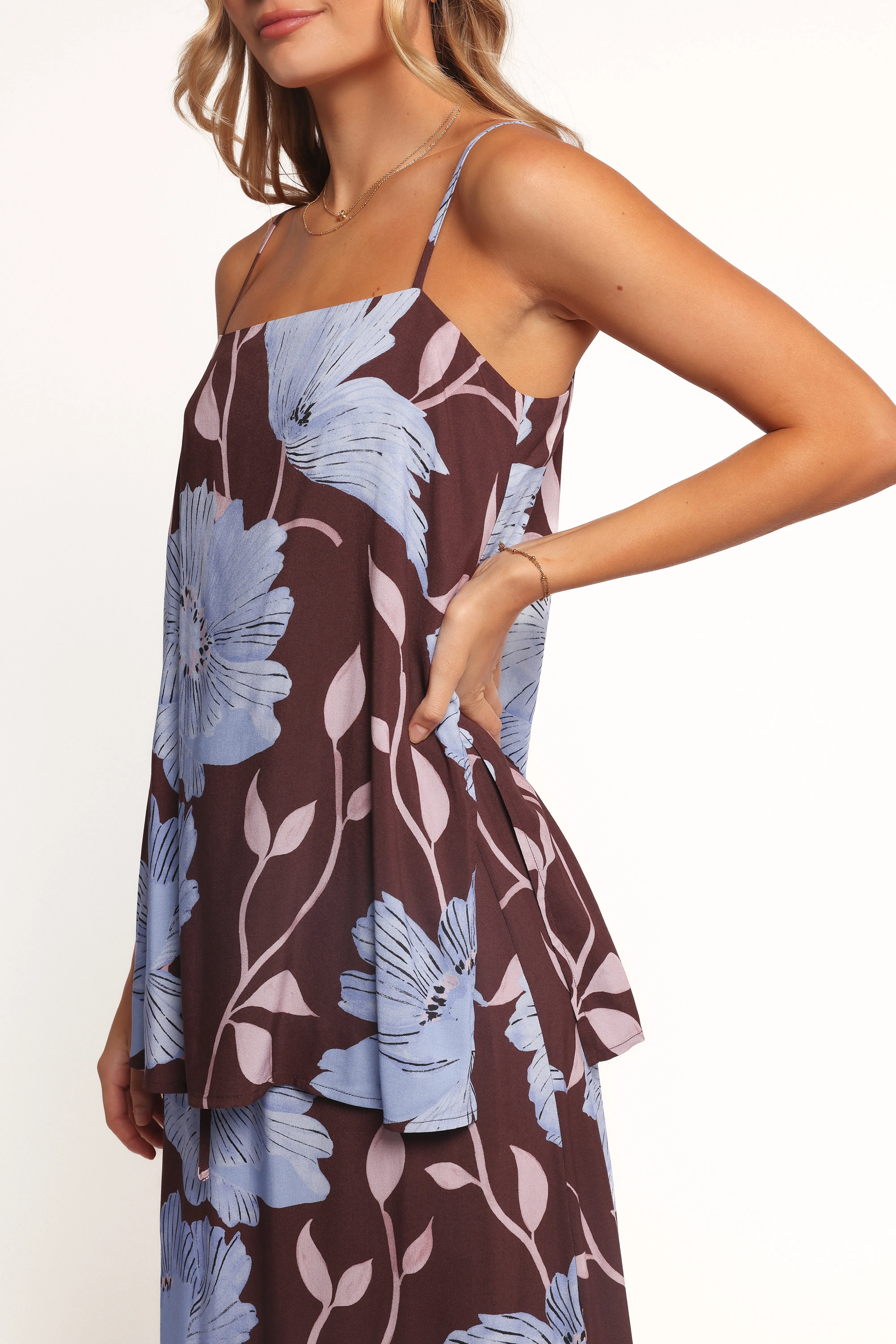 Angie Top - Blue Poppies sold by Petal & Pup product image thumbnail 3