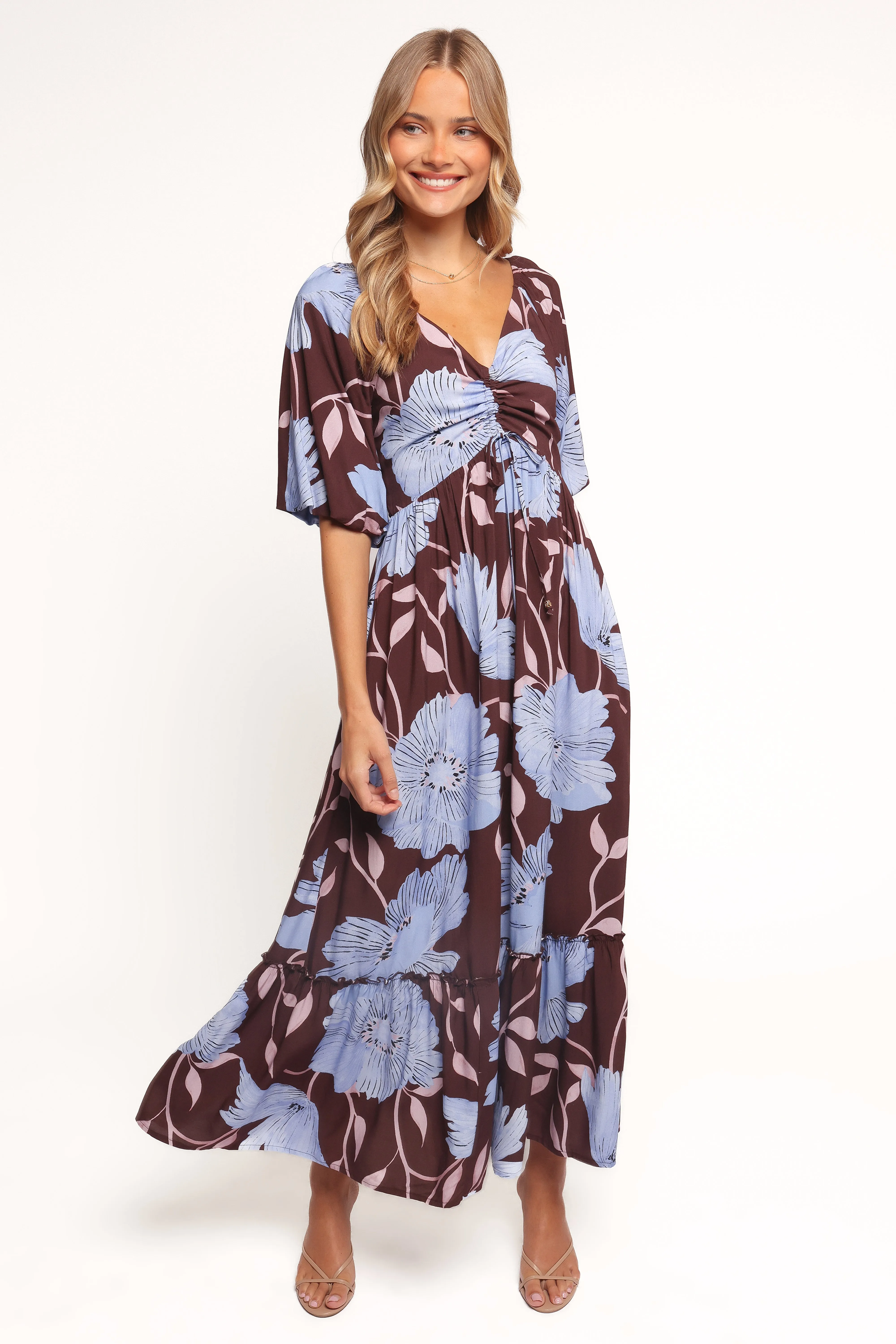 Annabella Maxi Dress - Blue Poppies sold by Petal & Pup product image thumbnail 2