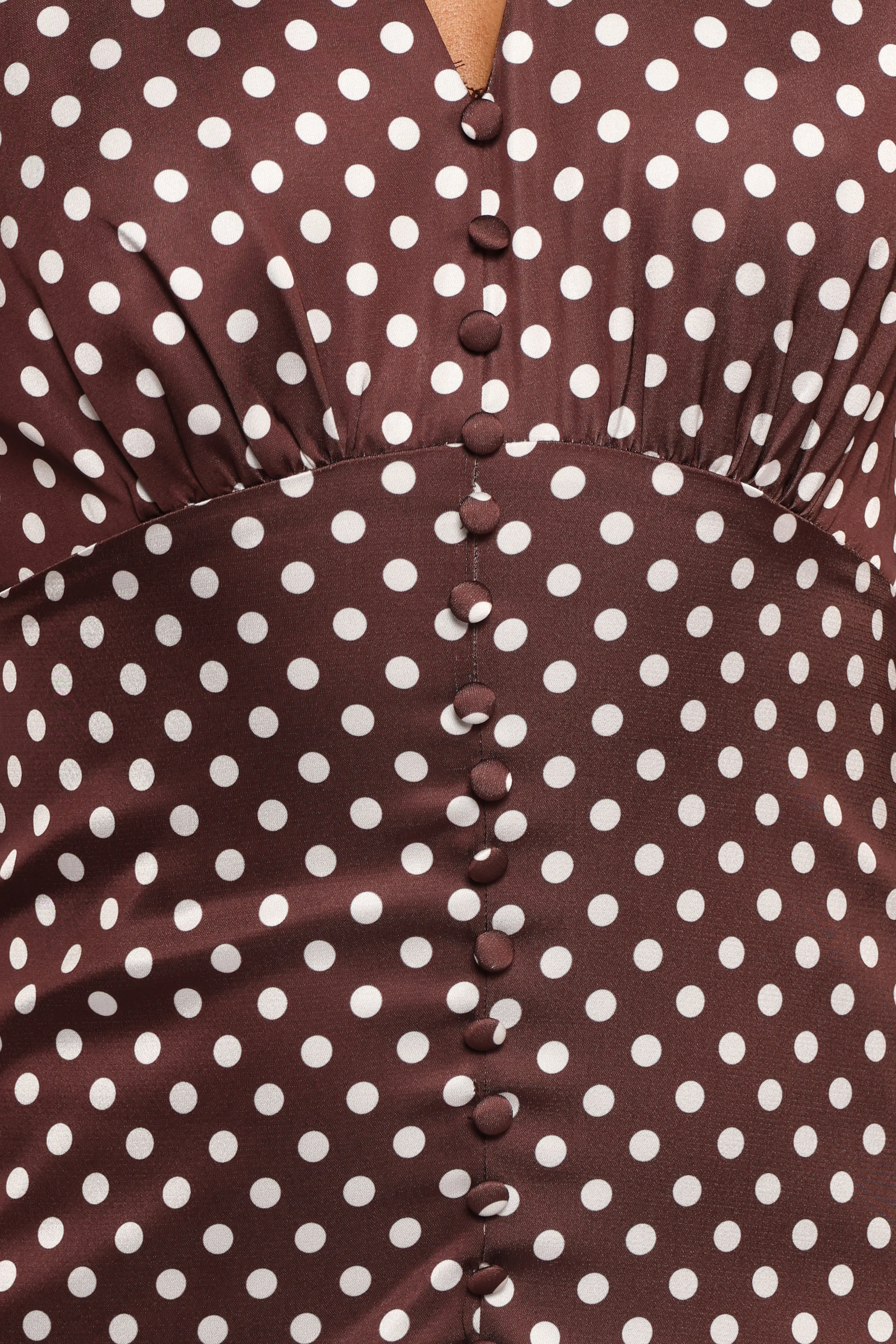 Dean Maxi Dress - Brown Polka Dot sold by Petal & Pup product image thumbnail 4