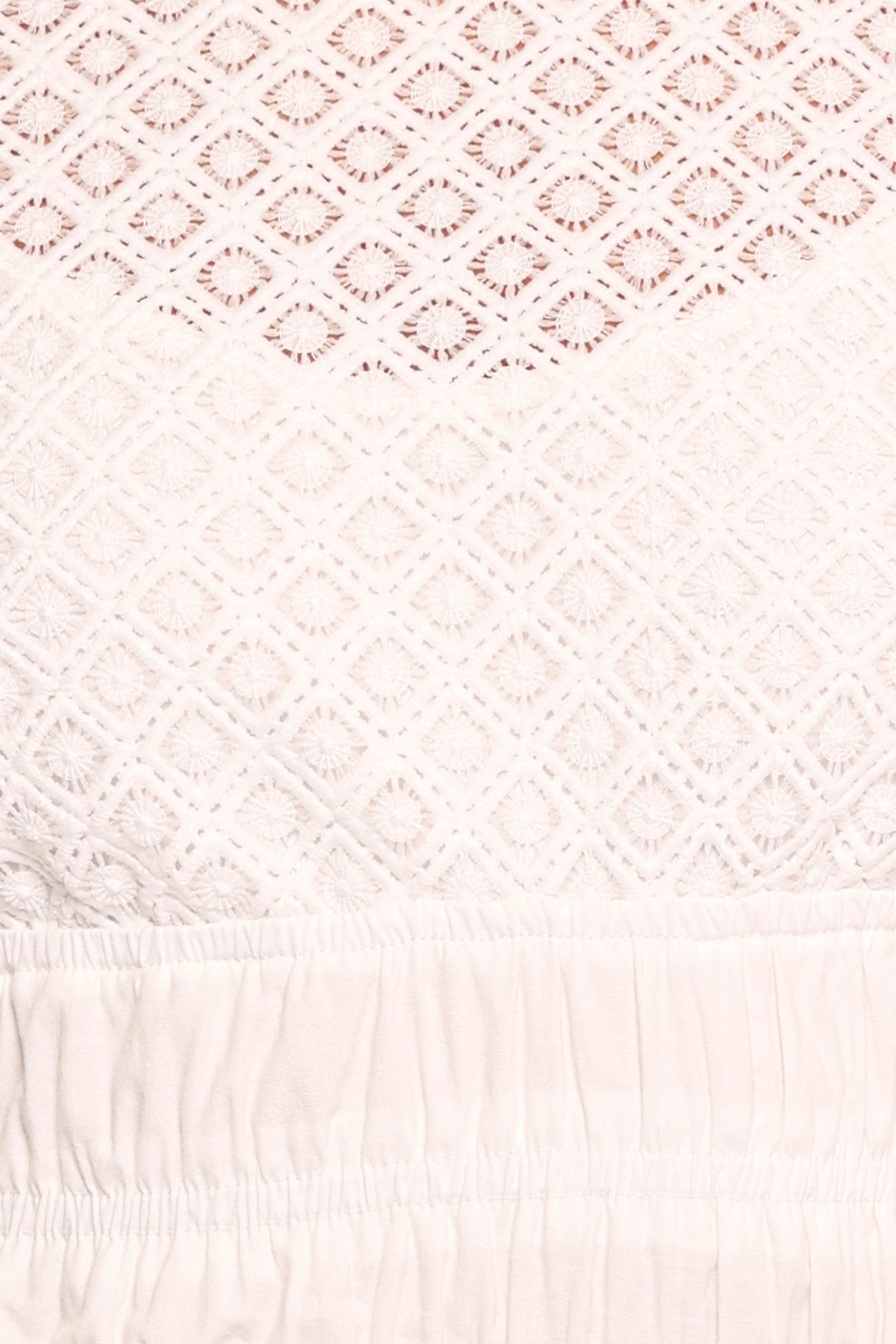 Riven Shirred Top - White sold by Petal & Pup product image thumbnail 5