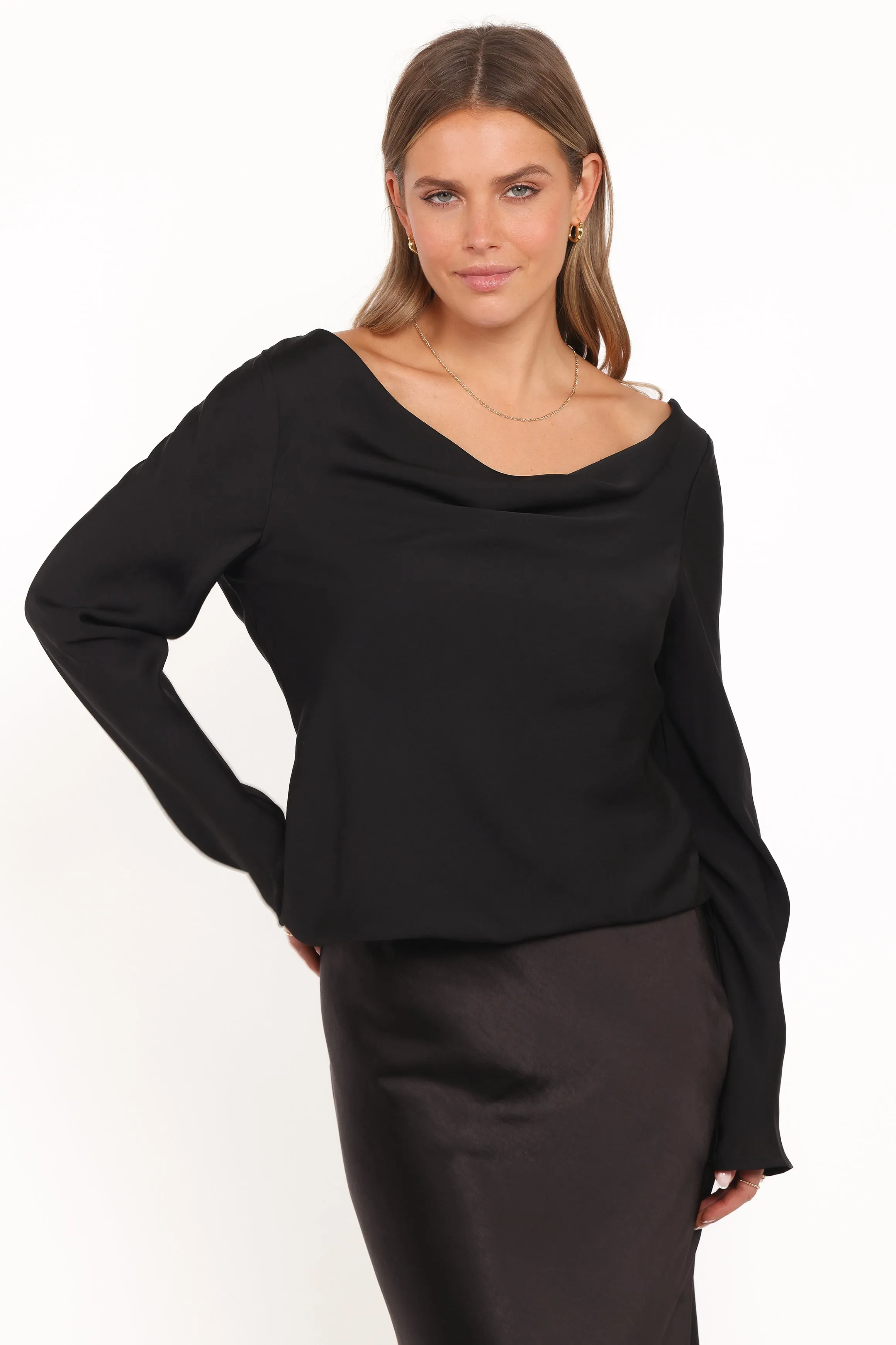 Vinita Long Sleeve Top - Black sold by Petal & Pup product image thumbnail 2
