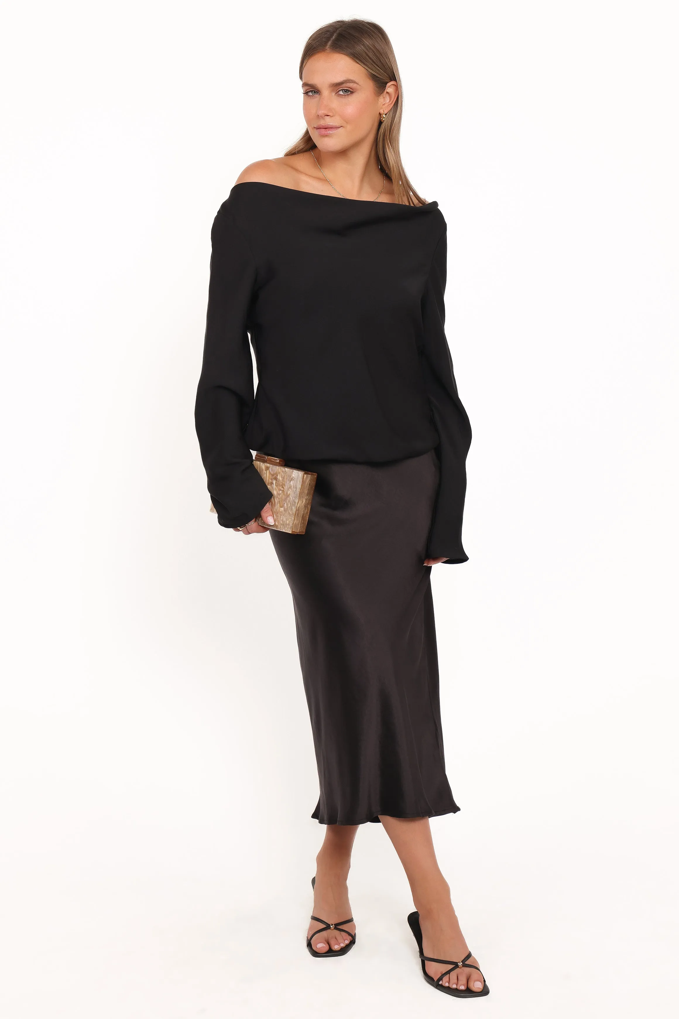 Vinita Long Sleeve Top - Black sold by Petal & Pup product image thumbnail 5
