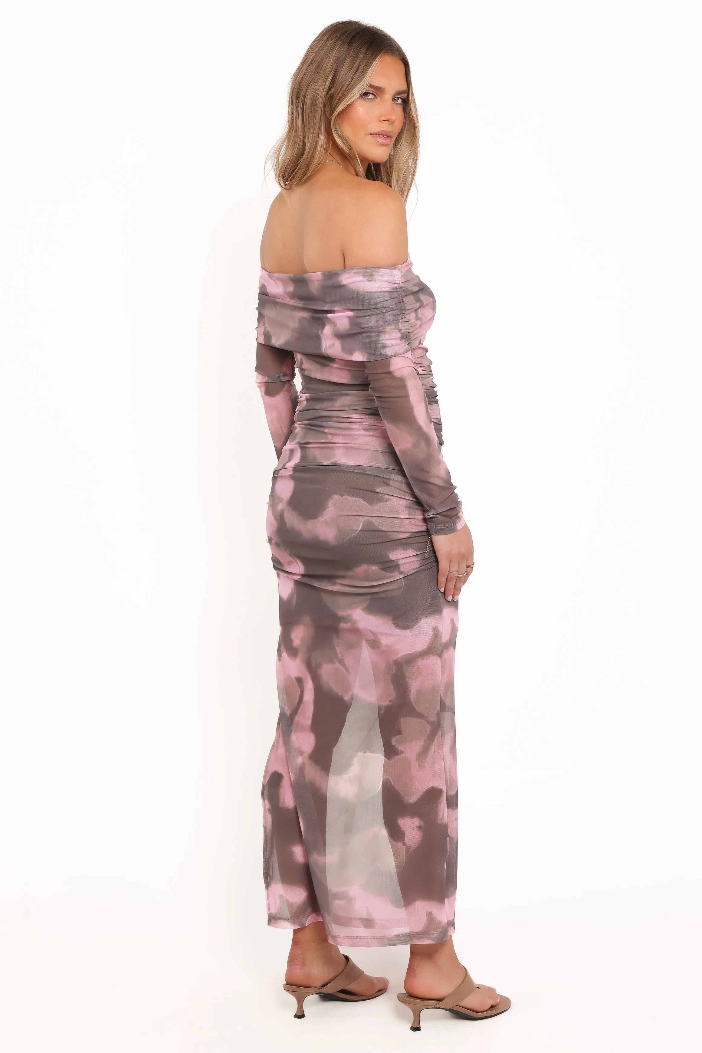 Caelira Skirt - Pink/Brown Print sold by Petal & Pup product image thumbnail 5