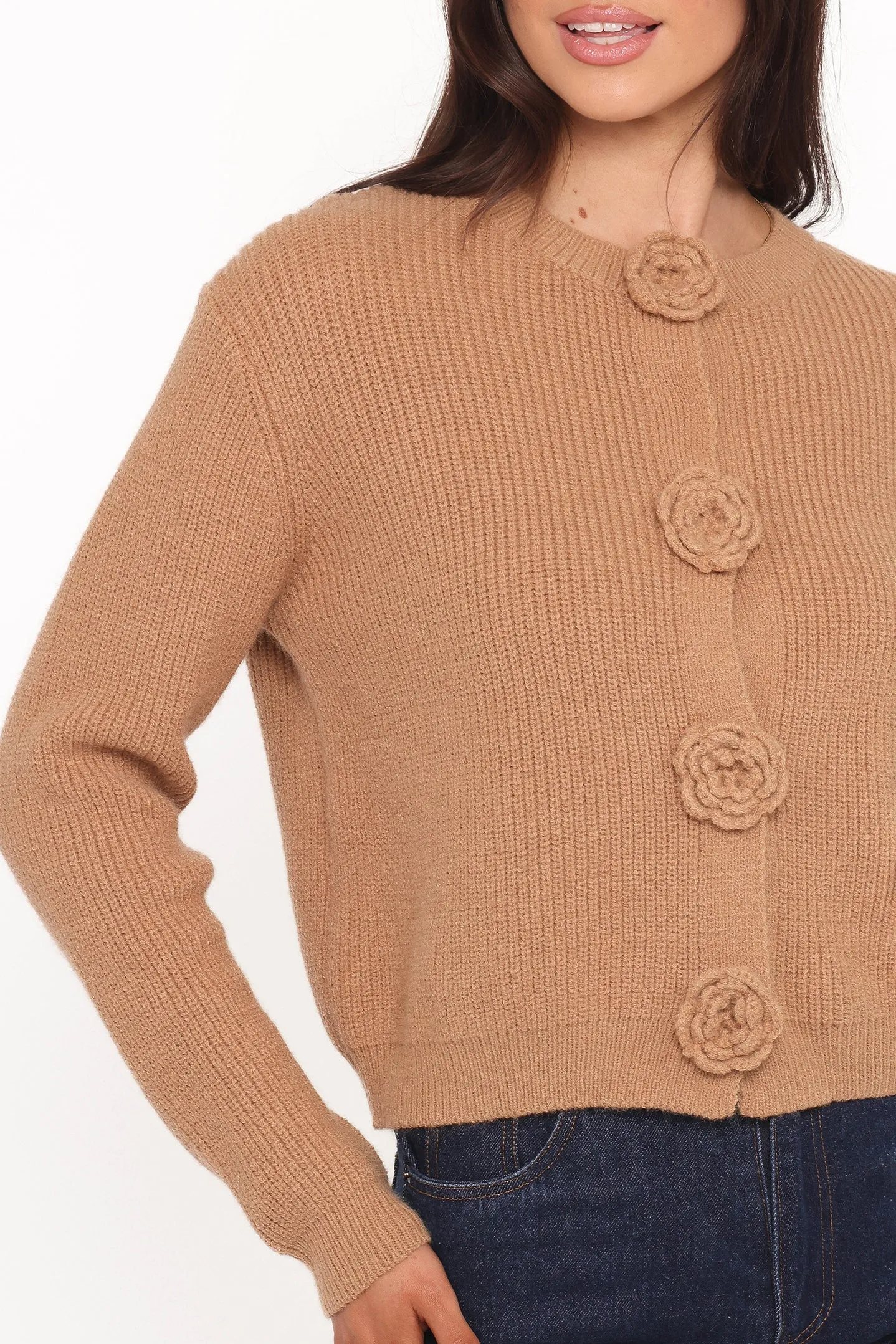 Jones Rosette Cardigan - Mocha sold by Petal & Pup product image thumbnail 2