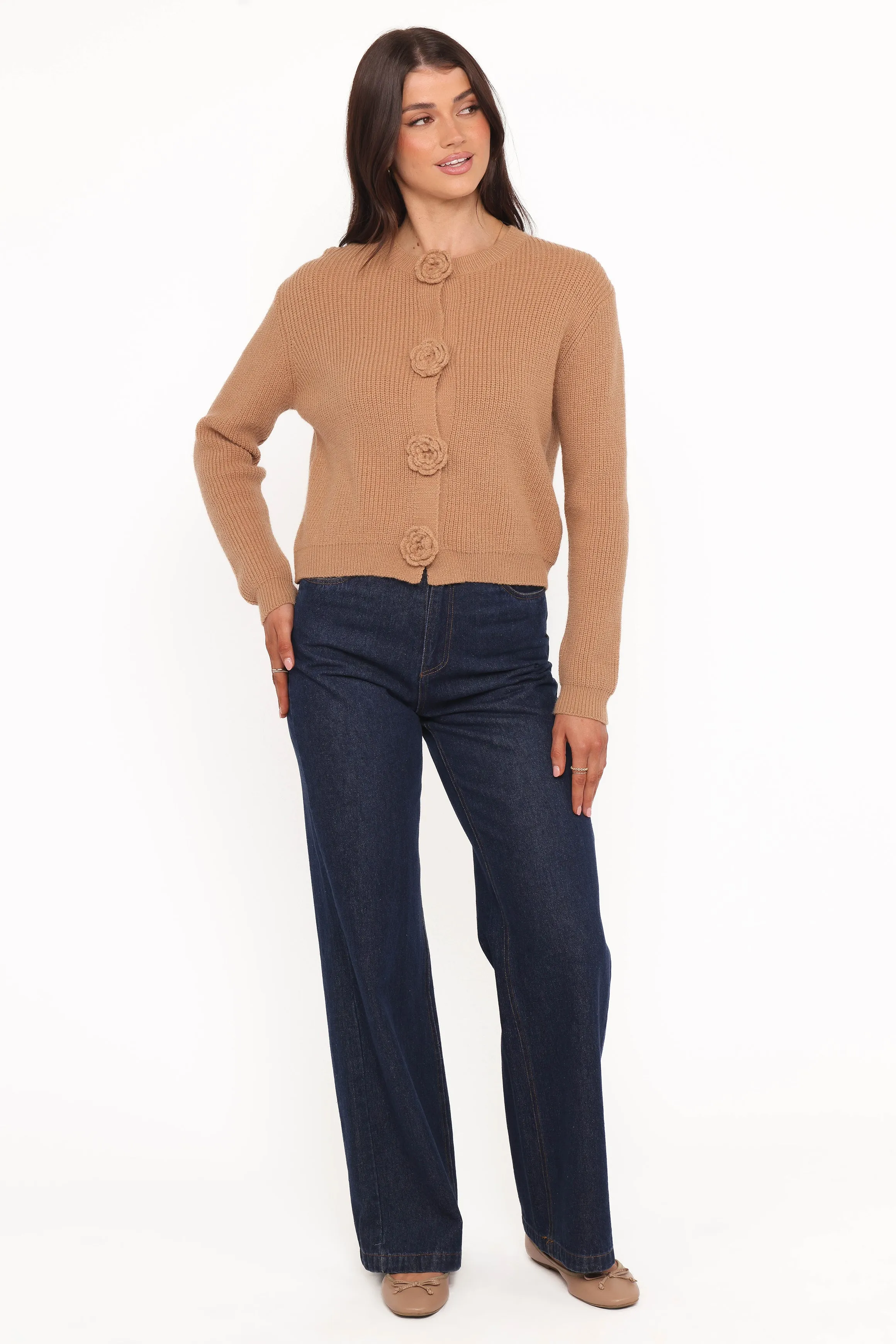 Jones Rosette Cardigan - Mocha sold by Petal & Pup product image thumbnail 5