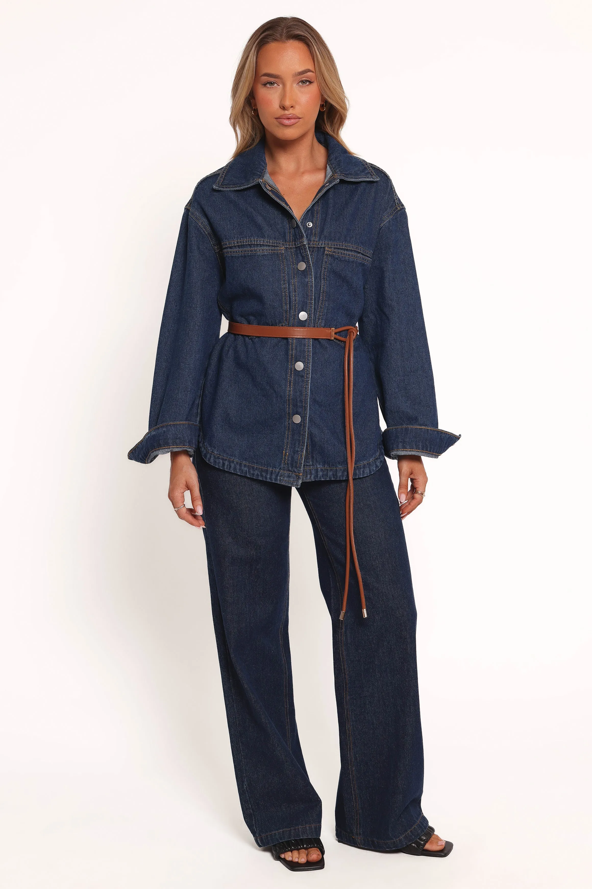 Dede Denim Shacket - Denim sold by Petal & Pup product image thumbnail 2