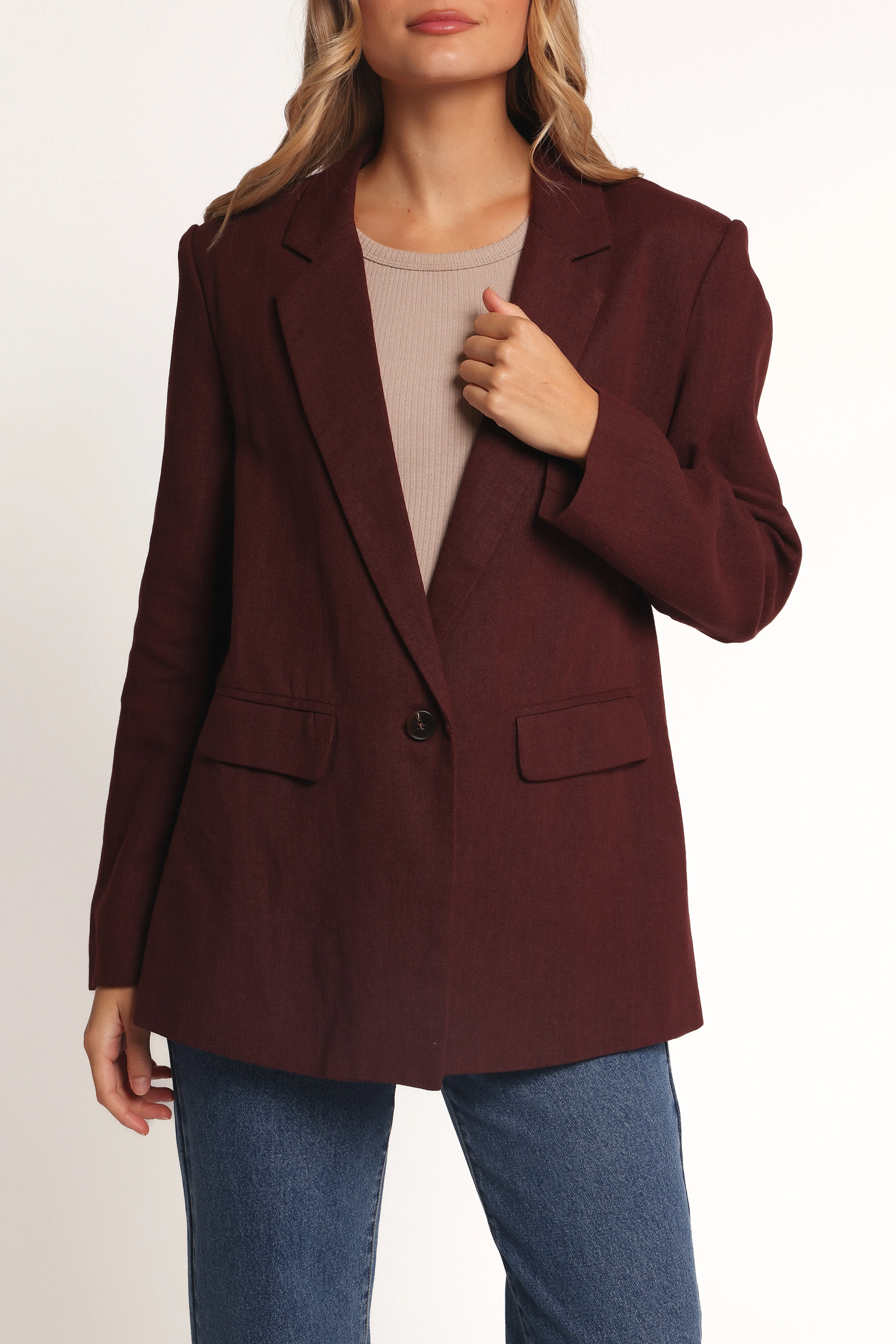 Rhodes Oversized Blazer - Espresso sold by Petal & Pup product image thumbnail 3