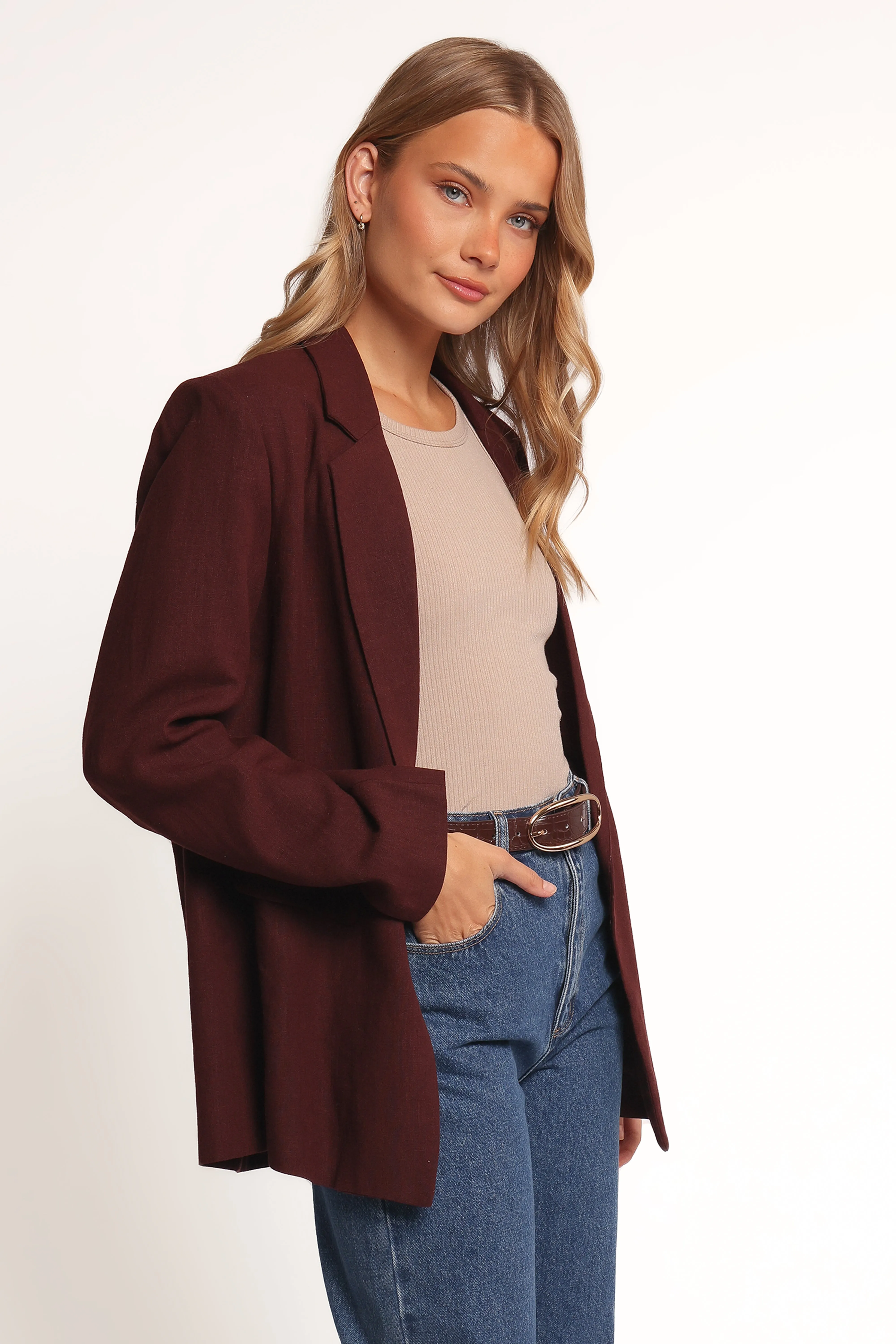 Rhodes Oversized Blazer - Espresso sold by Petal & Pup product image thumbnail 4