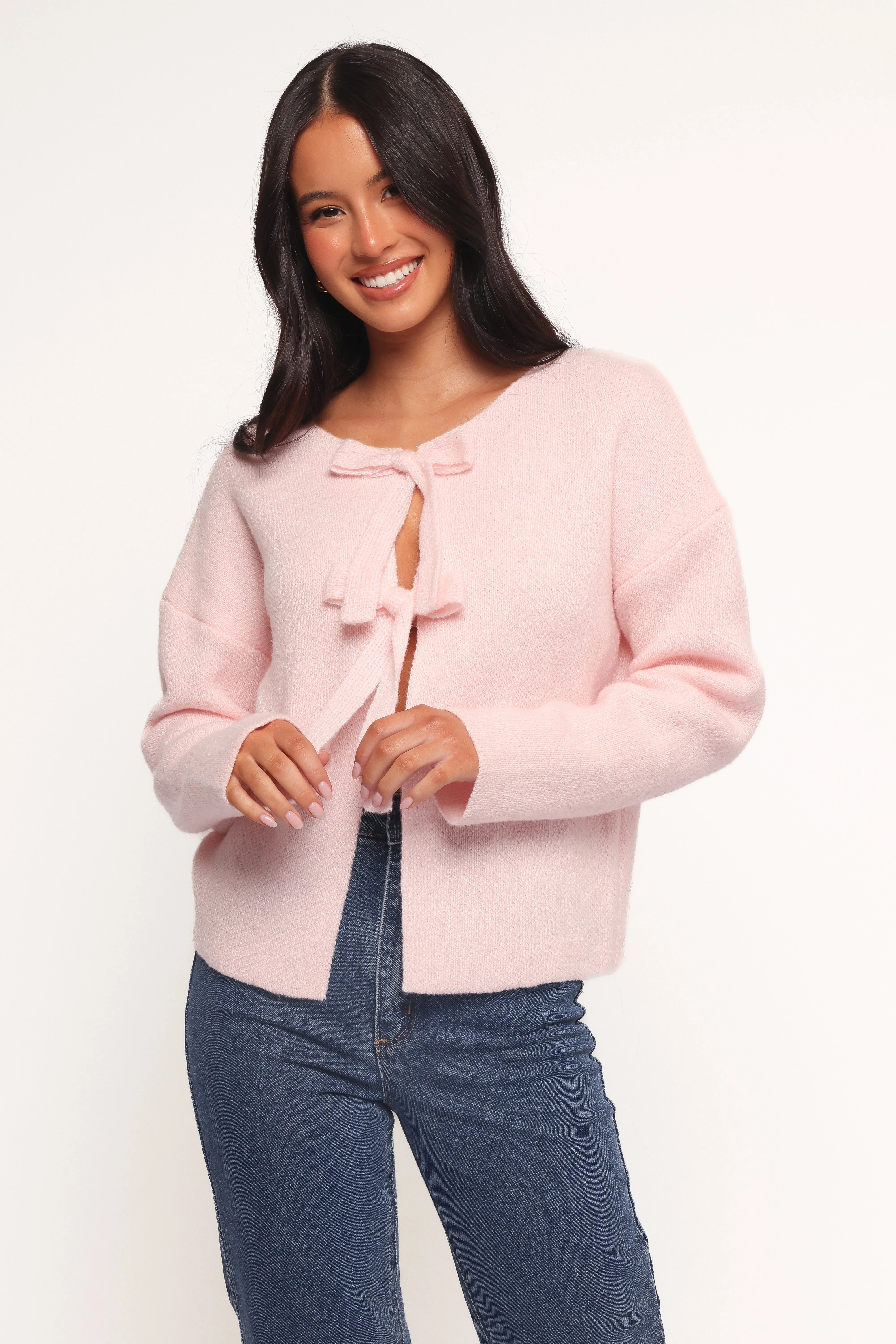 Arden Bow Cardigan - Pink sold by Petal & Pup product image thumbnail 2