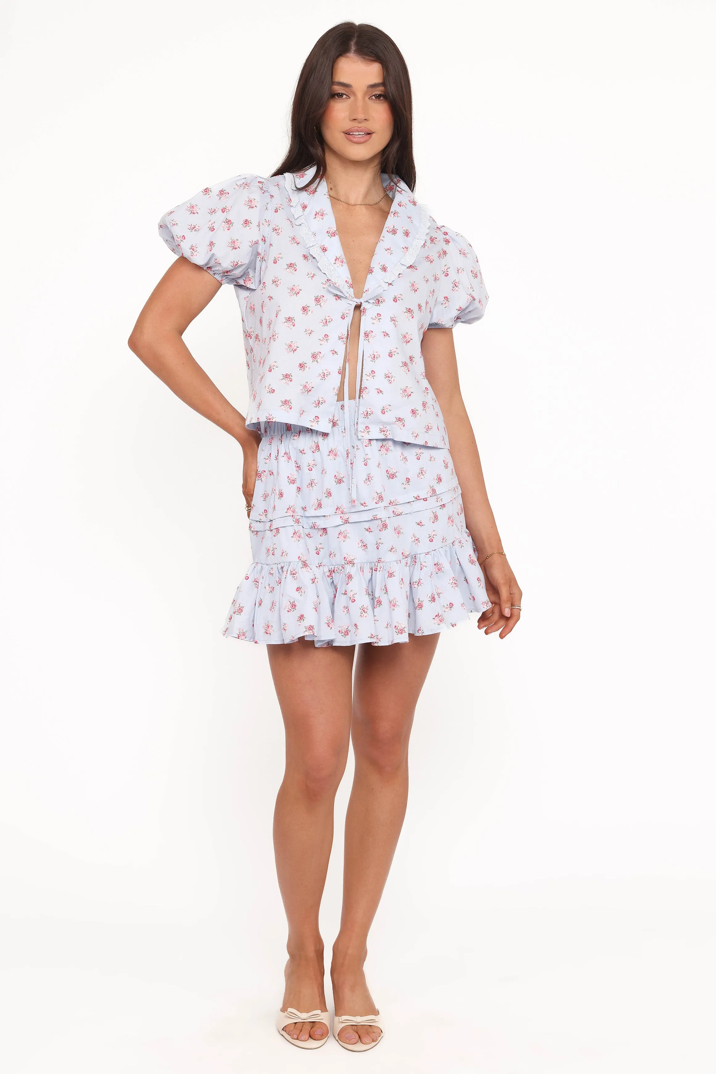 Courtney Skirt Set - Blue sold by Petal & Pup product image thumbnail 2