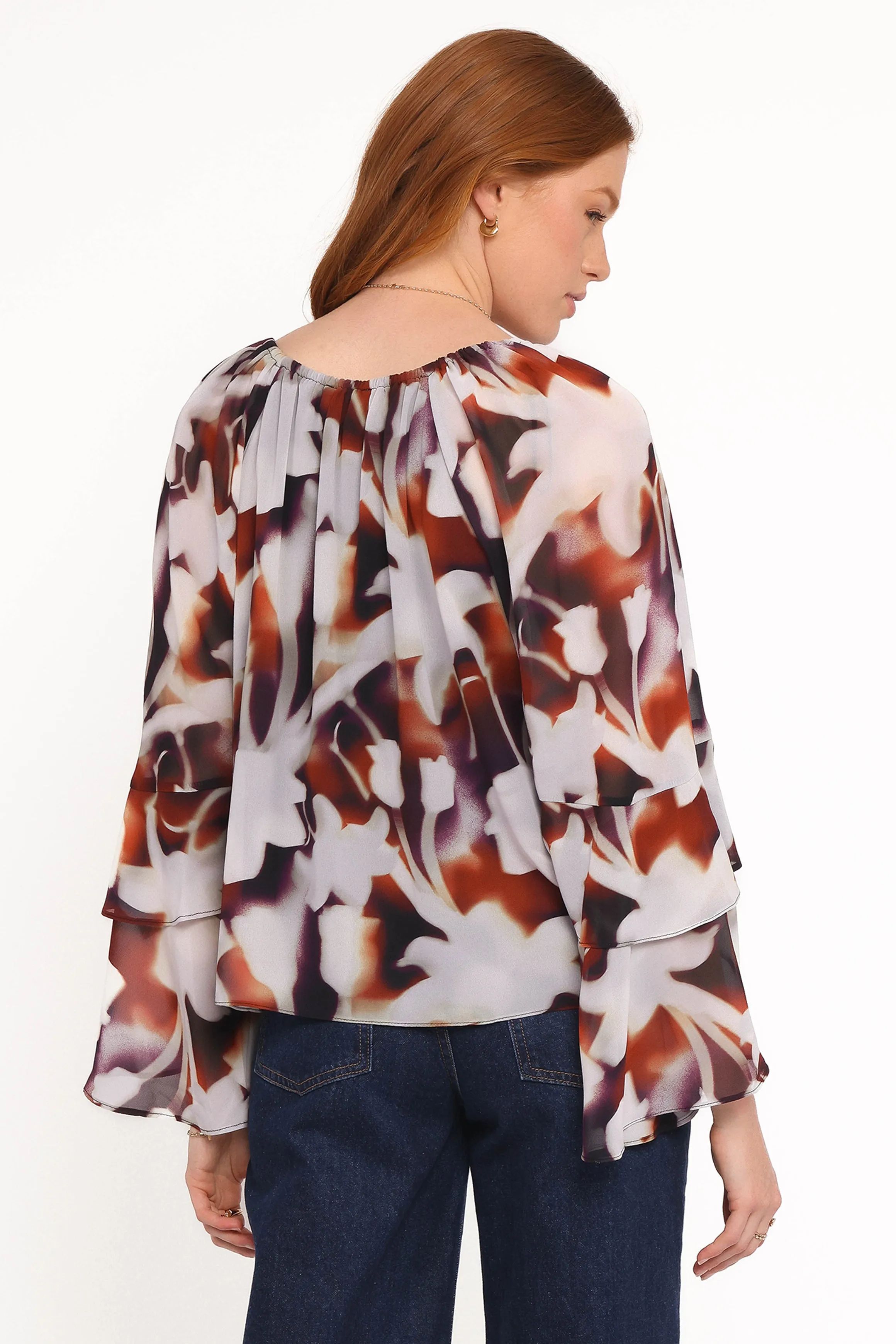 Elinor Top - Blurred Floral sold by Petal & Pup product image thumbnail 4