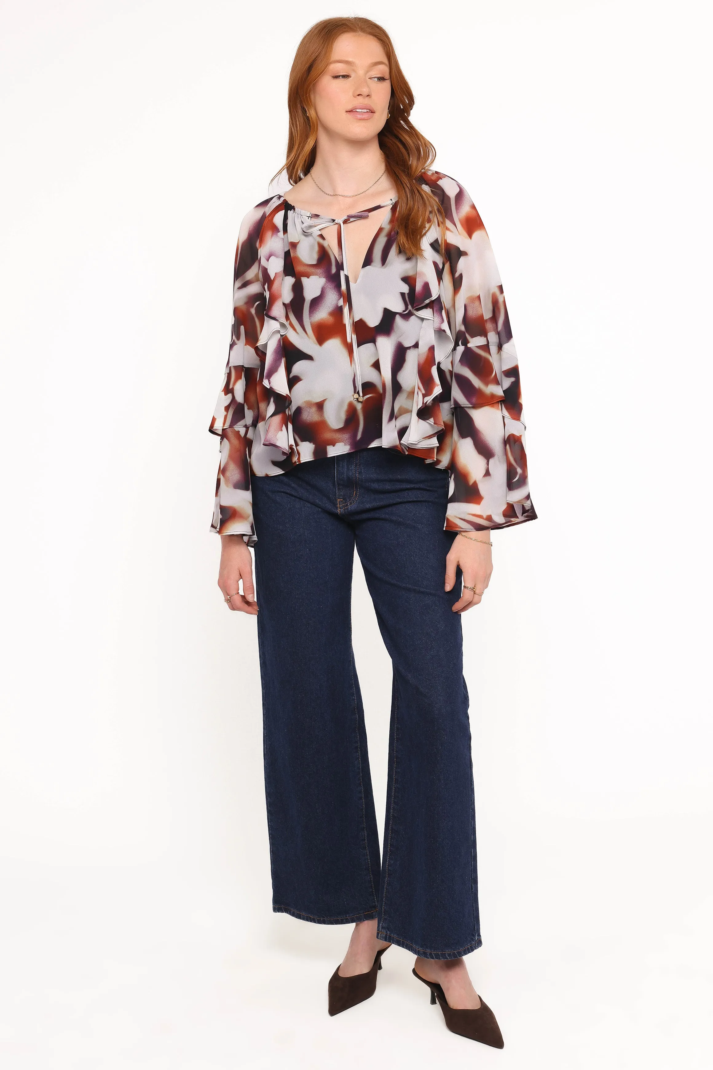 Elinor Top - Blurred Floral sold by Petal & Pup product image thumbnail 5