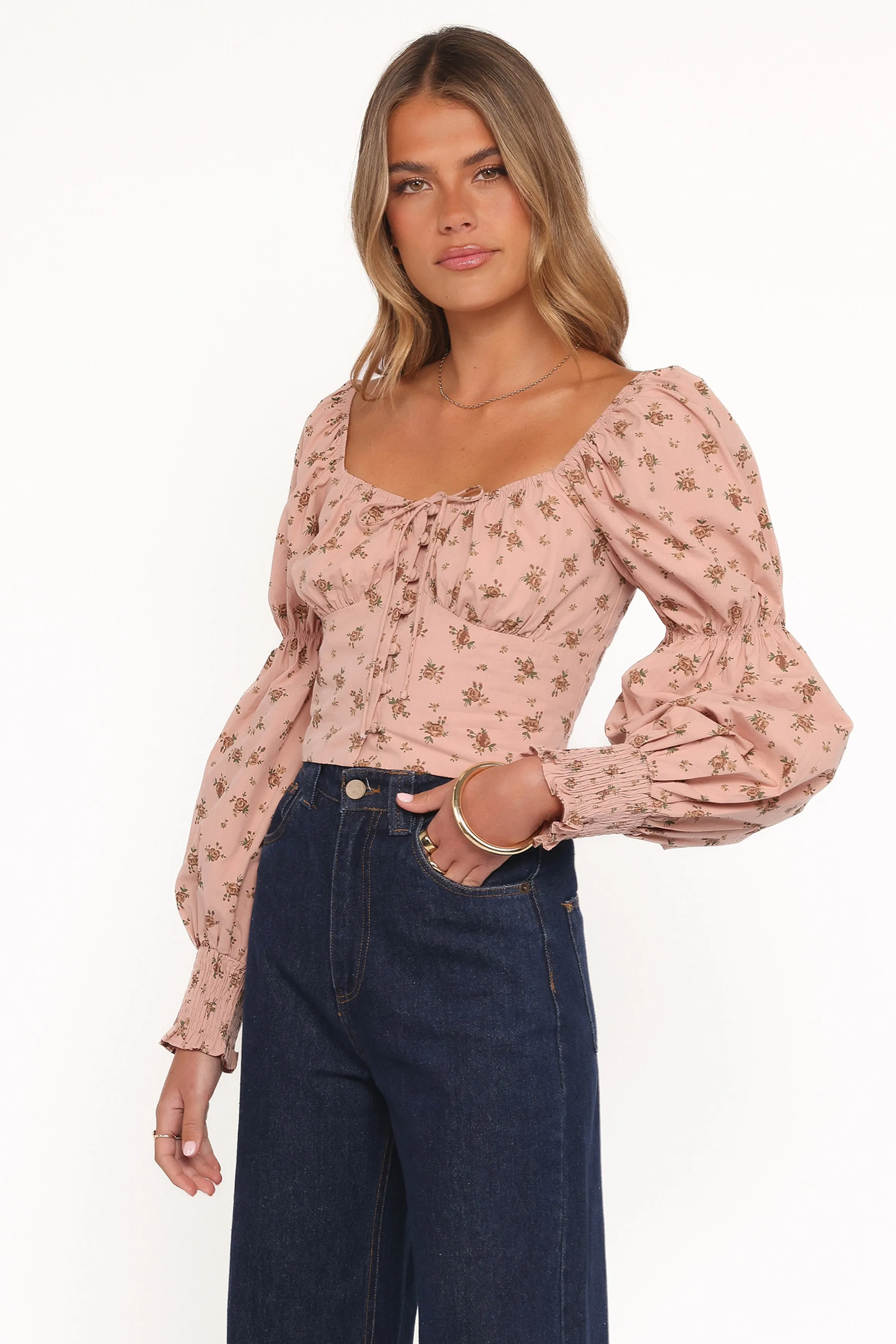 Charlene Top - Pink Floral sold by Petal & Pup product image thumbnail 3