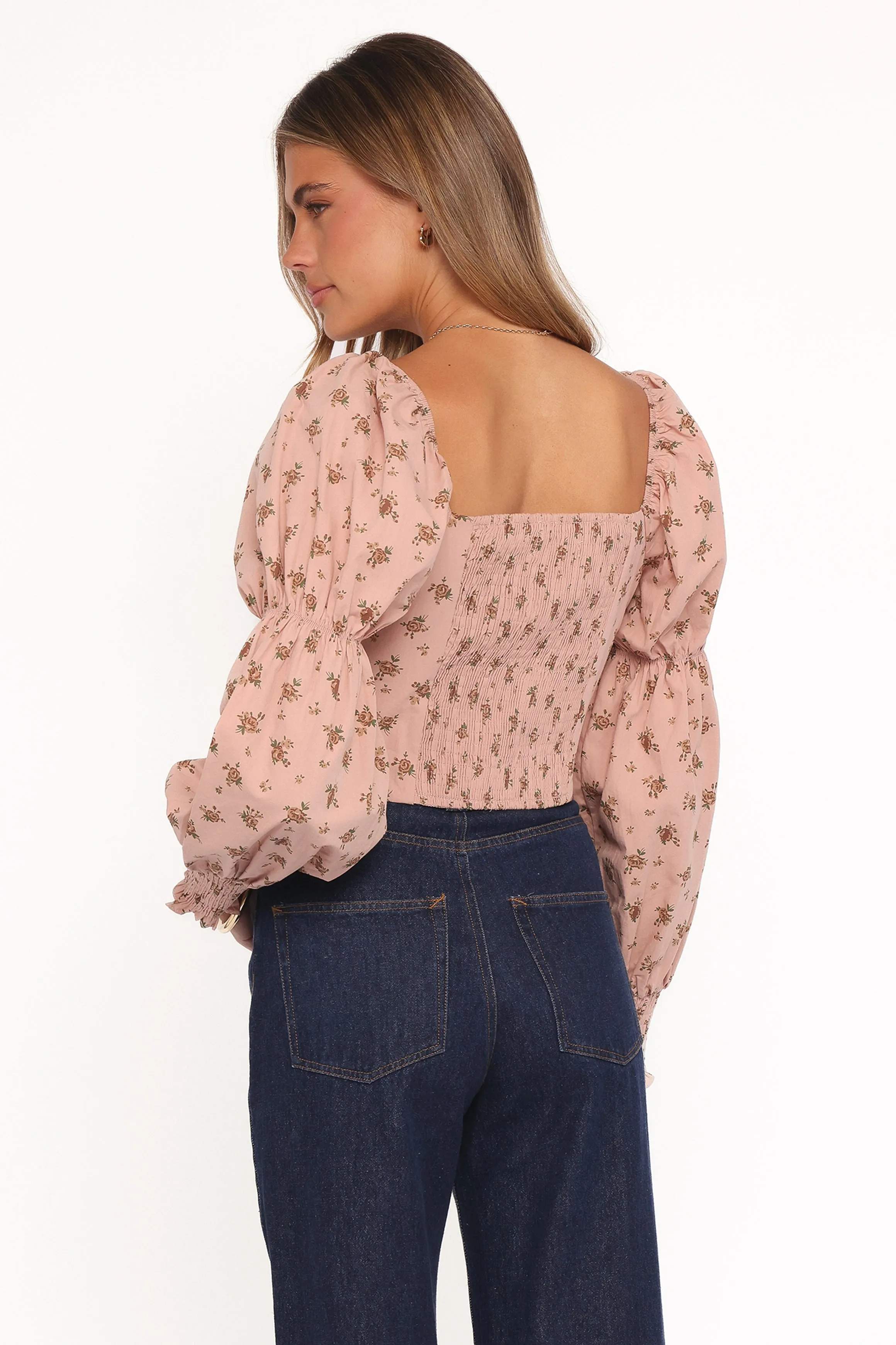 Charlene Top - Pink Floral sold by Petal & Pup product image thumbnail 4