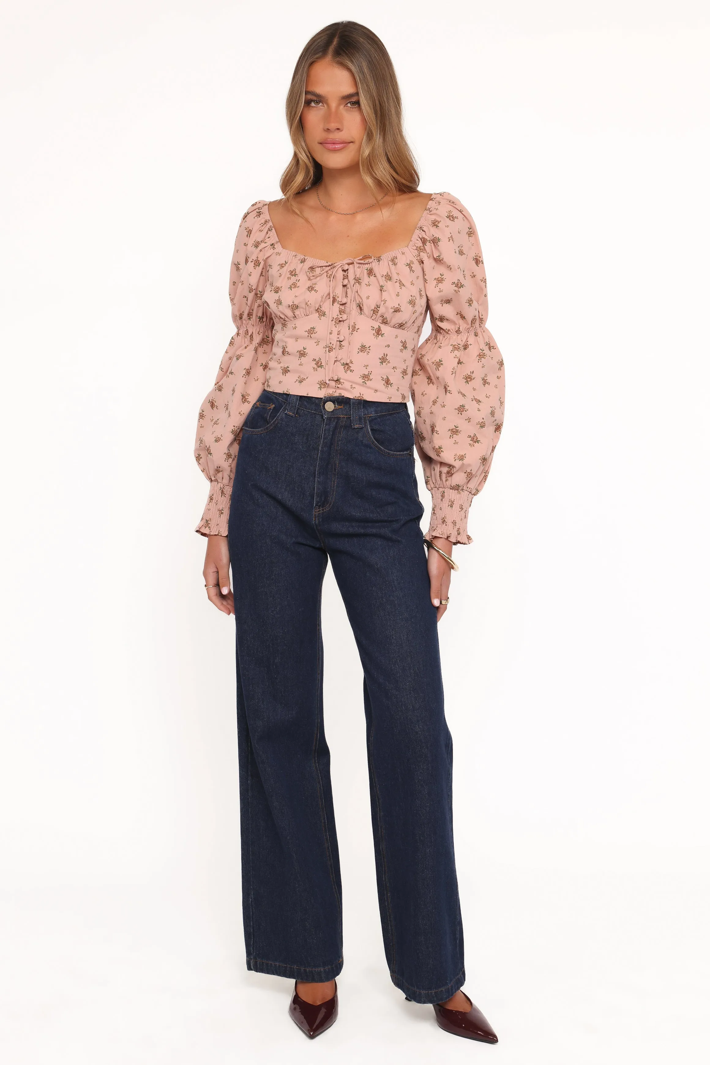 Charlene Top - Pink Floral sold by Petal & Pup product image thumbnail 5