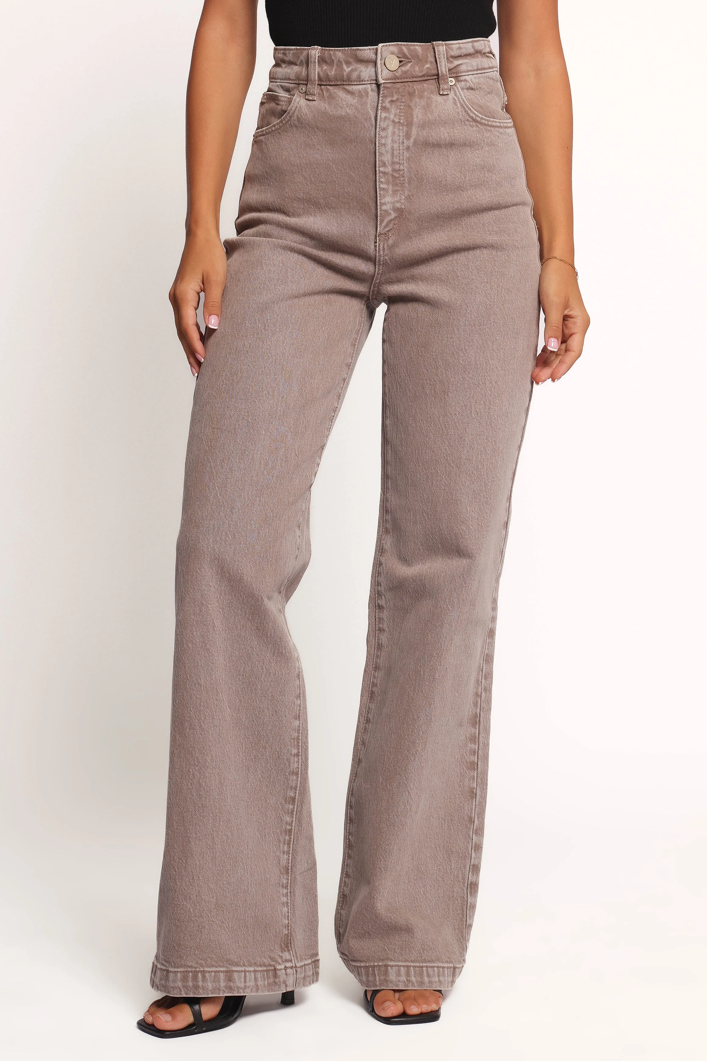 Abrand 94 High Wide Jeans - Mushroom sold by Petal & Pup product image thumbnail 2