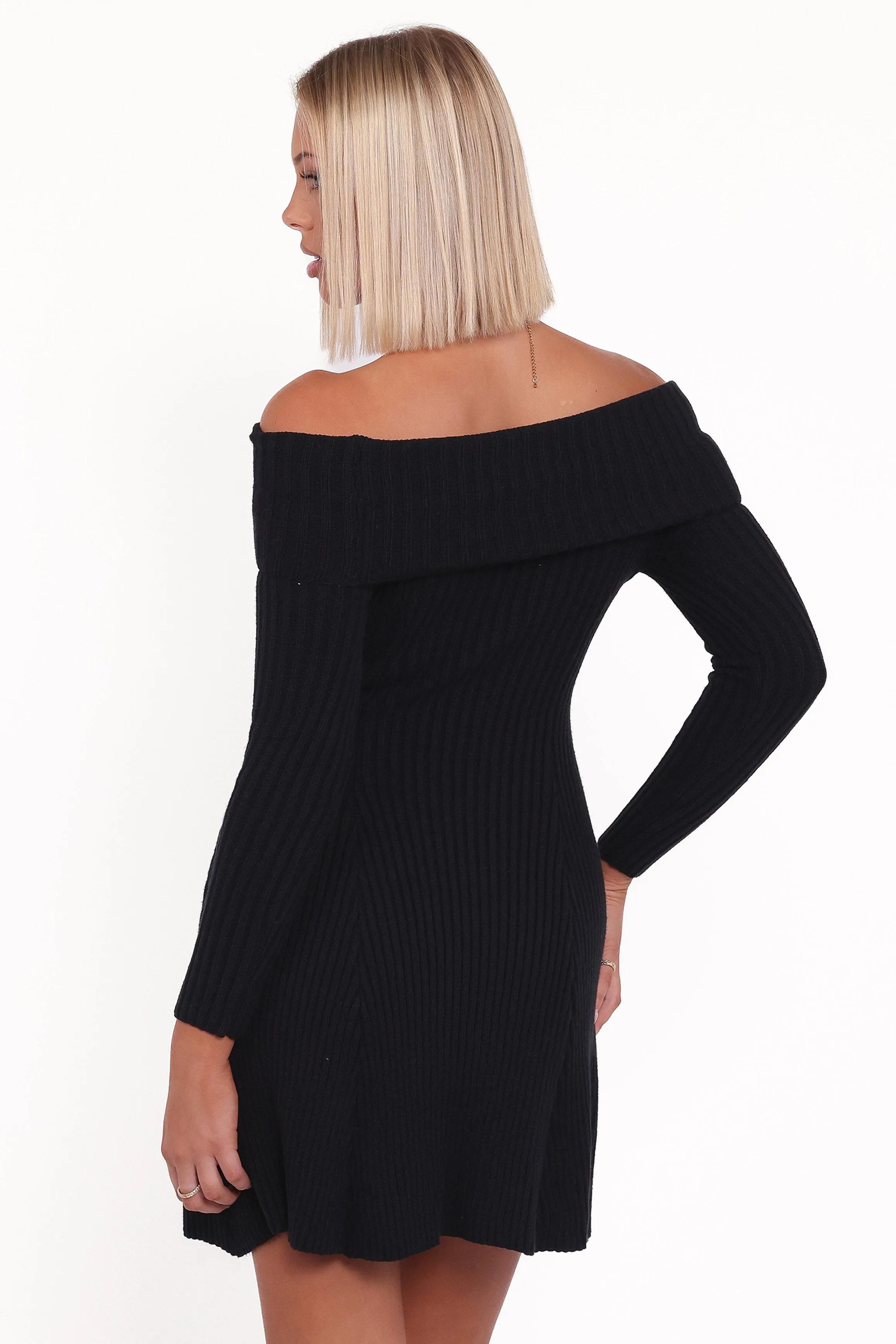Francisco Long Sleeve Mini Dress - Black sold by Petal & Pup product image thumbnail 4