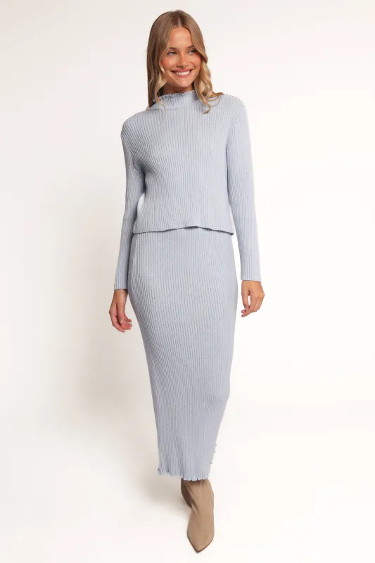 Payton Knitted Set - Light Blue sold by Petal & Pup