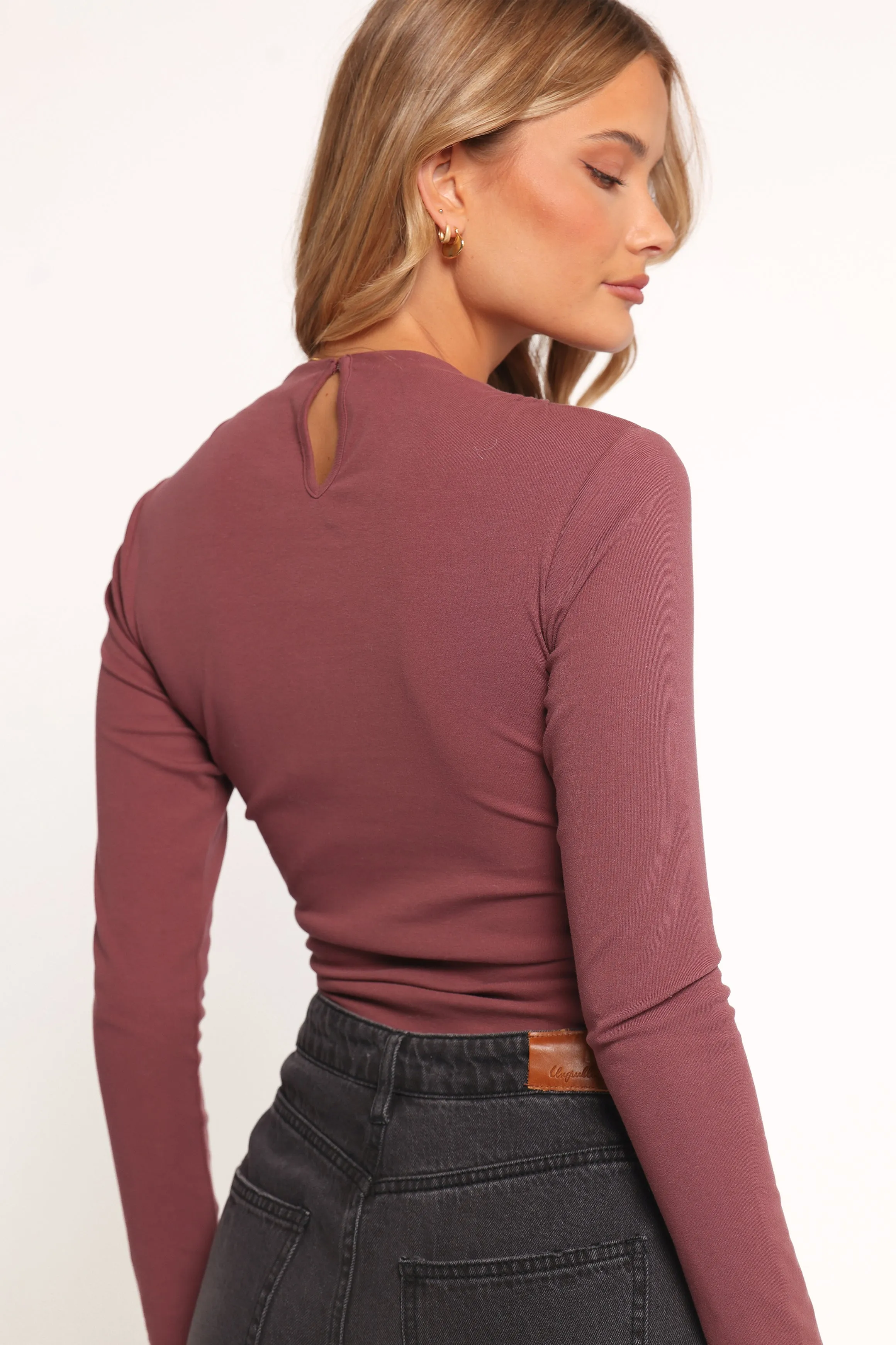 Nissa Long Sleeve Top - Chocolate Cherry sold by Petal & Pup product image thumbnail 5
