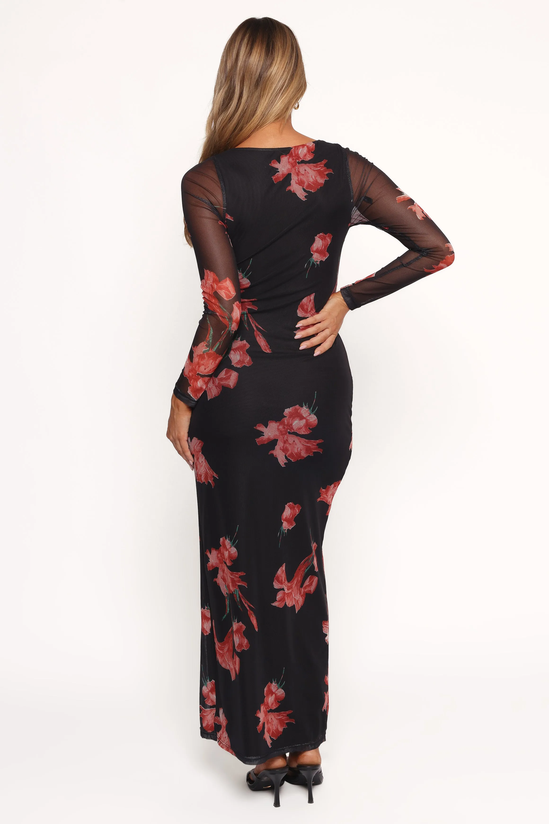 Hilda Maxi Dress - Black Floral sold by Petal & Pup product image thumbnail 3