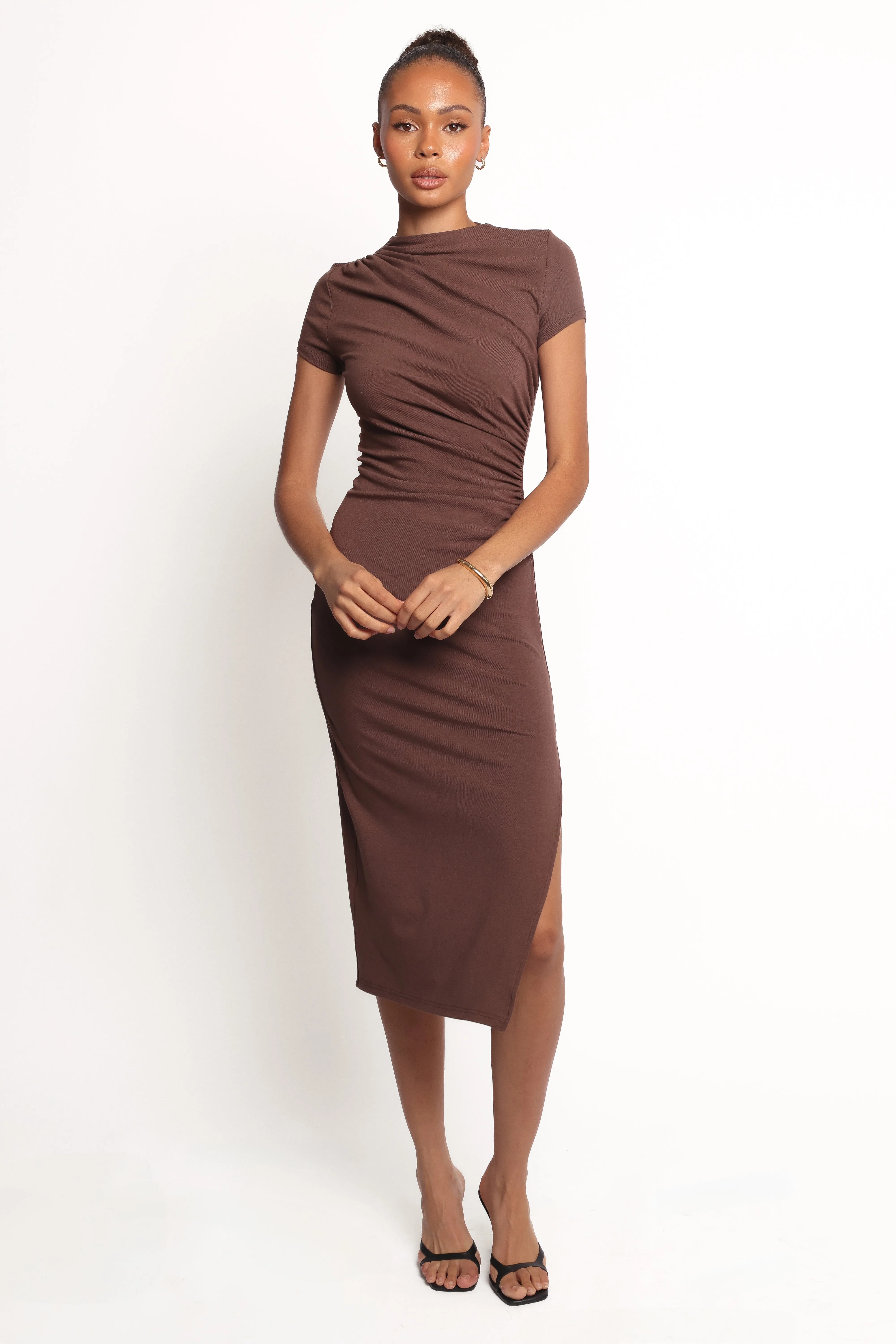 Lioren Midi Dress - Brown sold by Petal & Pup product image thumbnail 2