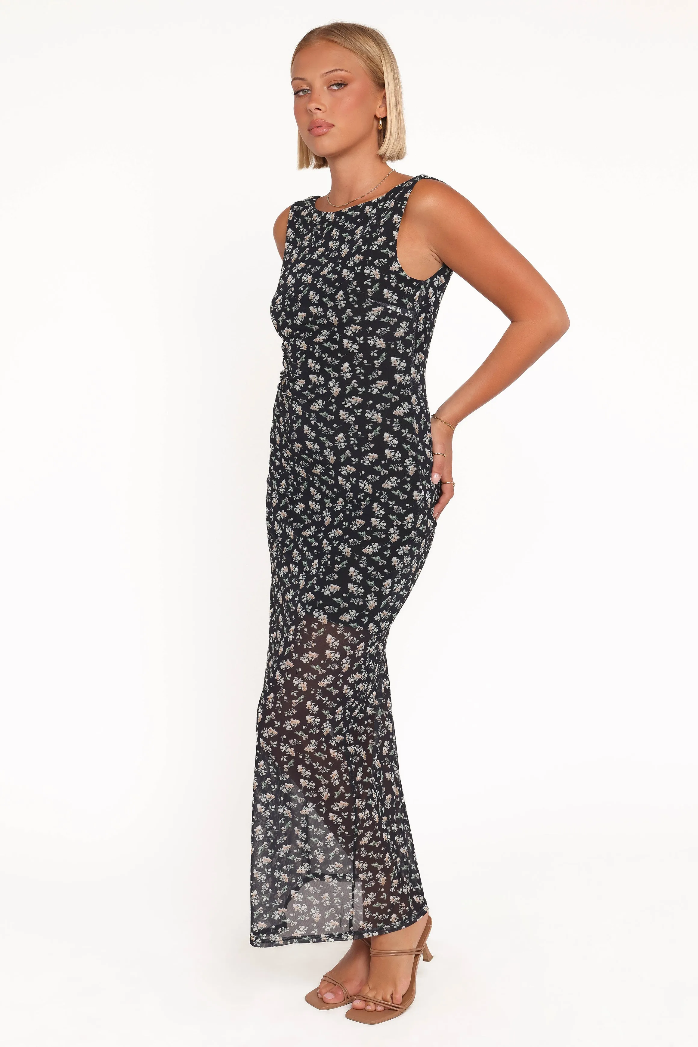 Brissa Maxi Dress - Black Floral sold by Petal & Pup product image thumbnail 4