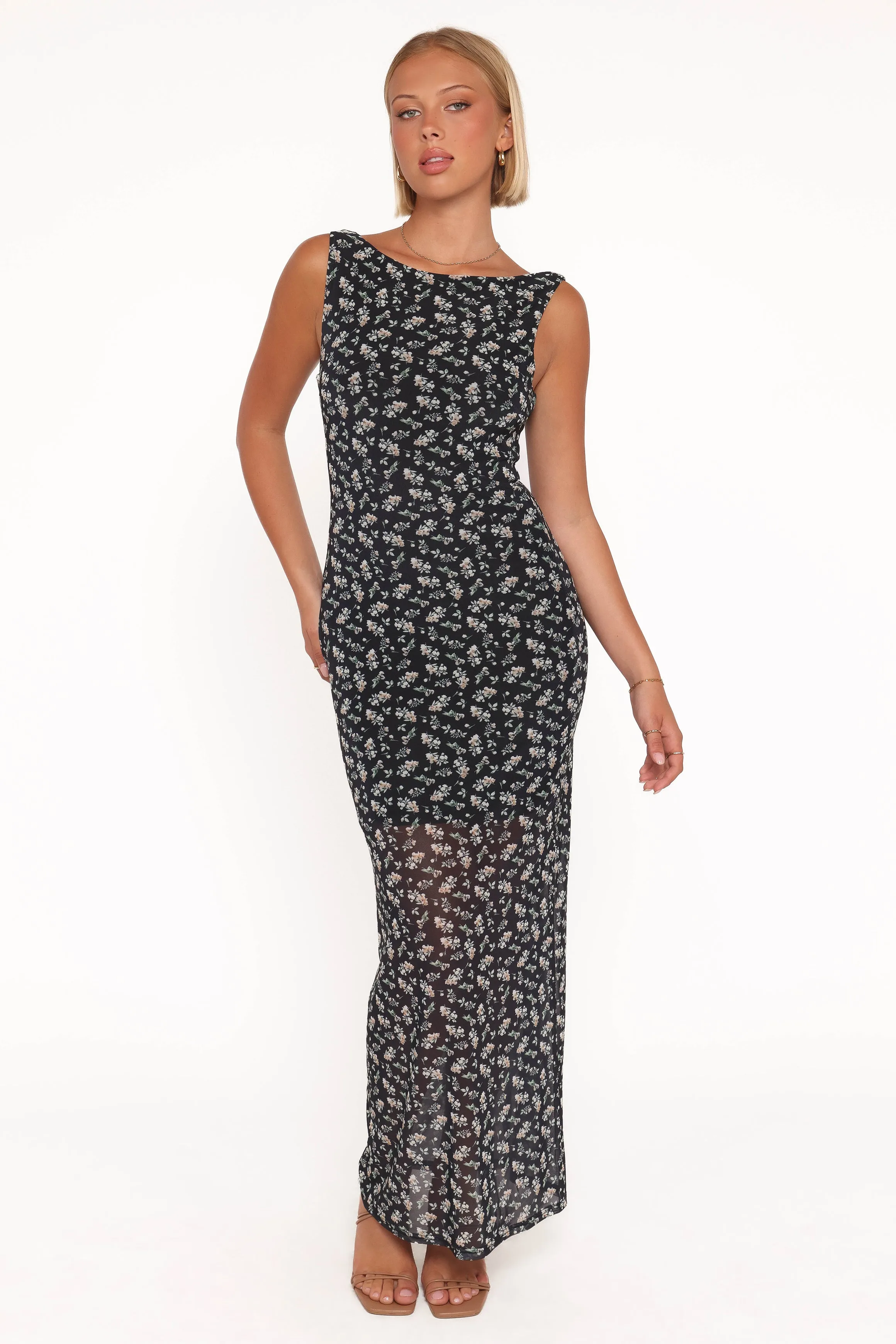 Brissa Maxi Dress - Black Floral sold by Petal & Pup product image thumbnail 5