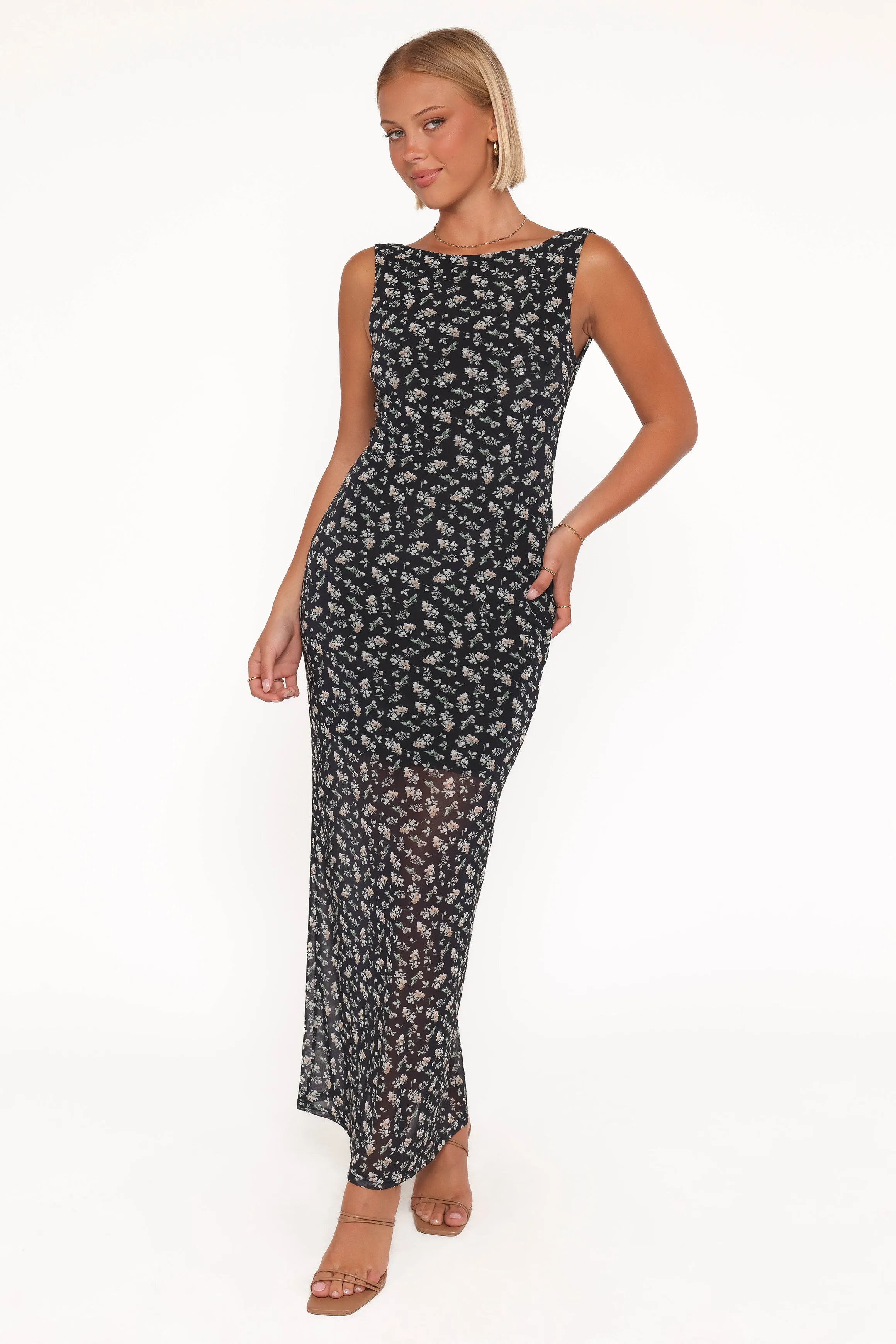 Brissa Maxi Dress - Black Floral sold by Petal & Pup product image thumbnail 2