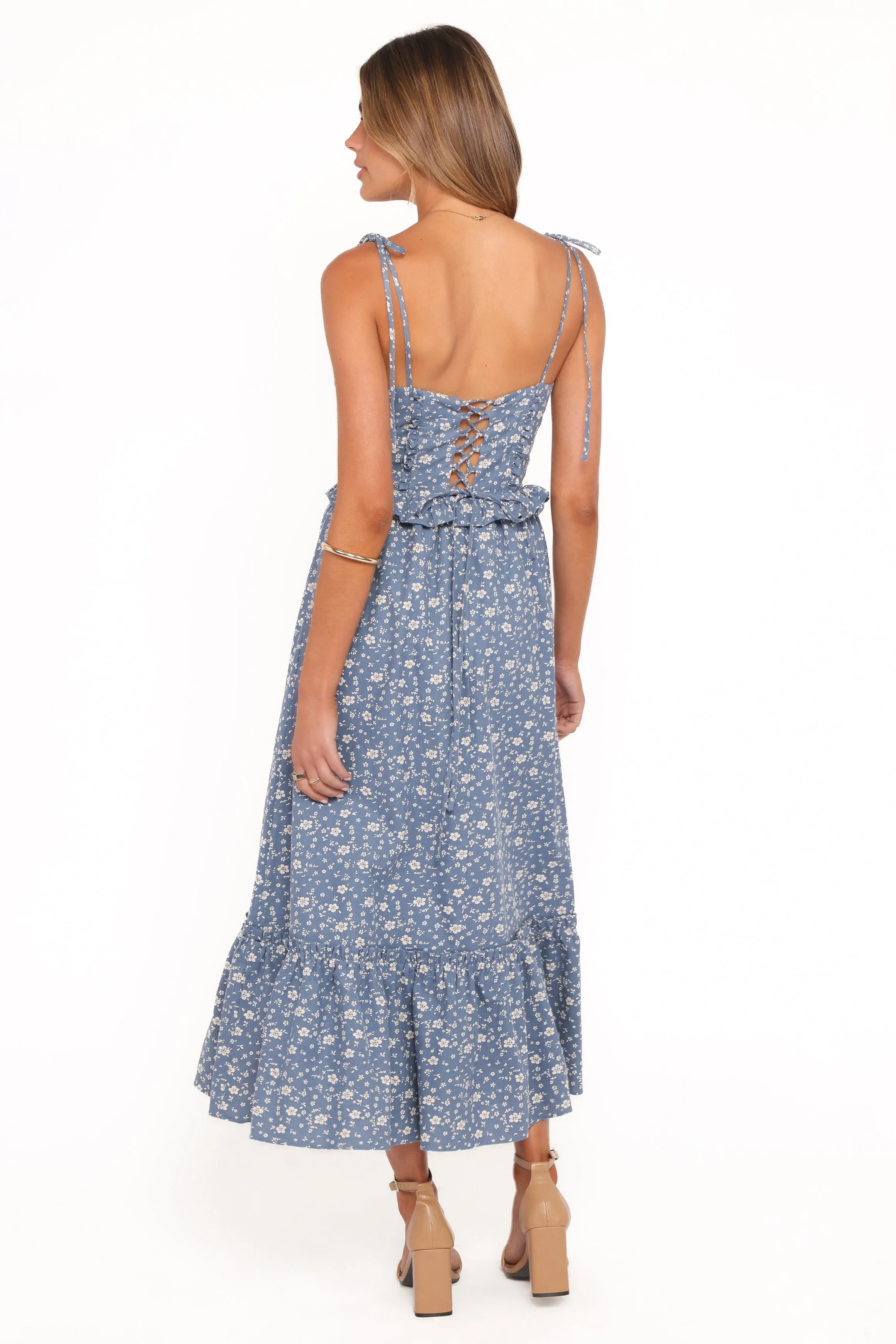 Karie Midi Dress - Blue Floral sold by Petal & Pup product image thumbnail 2