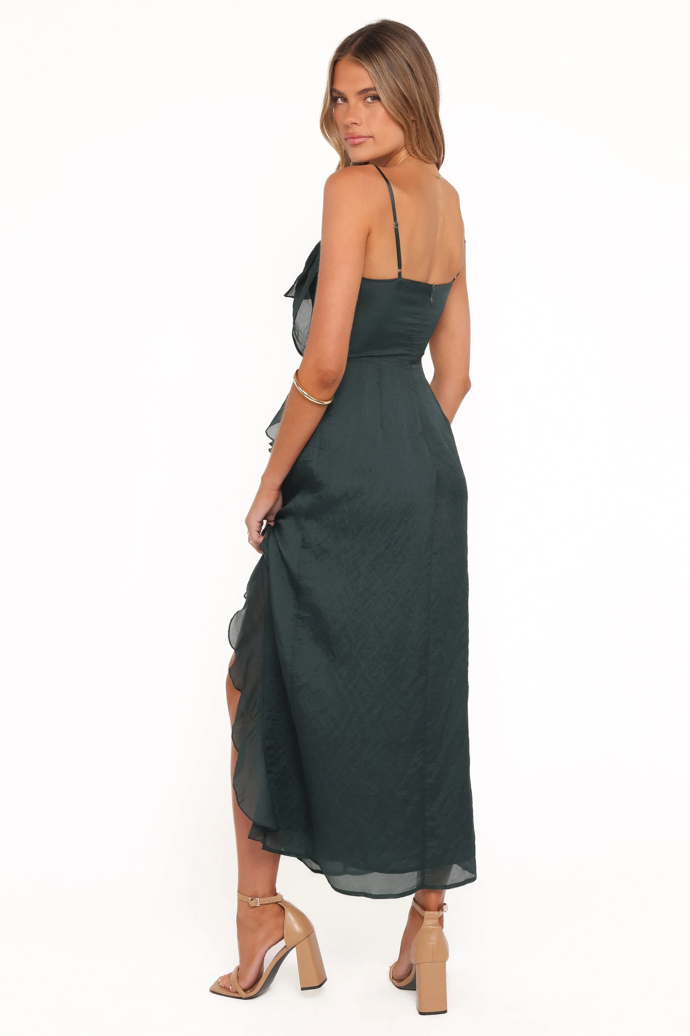 Adelyn Midi Dress - Emerald sold by Petal & Pup product image thumbnail 4