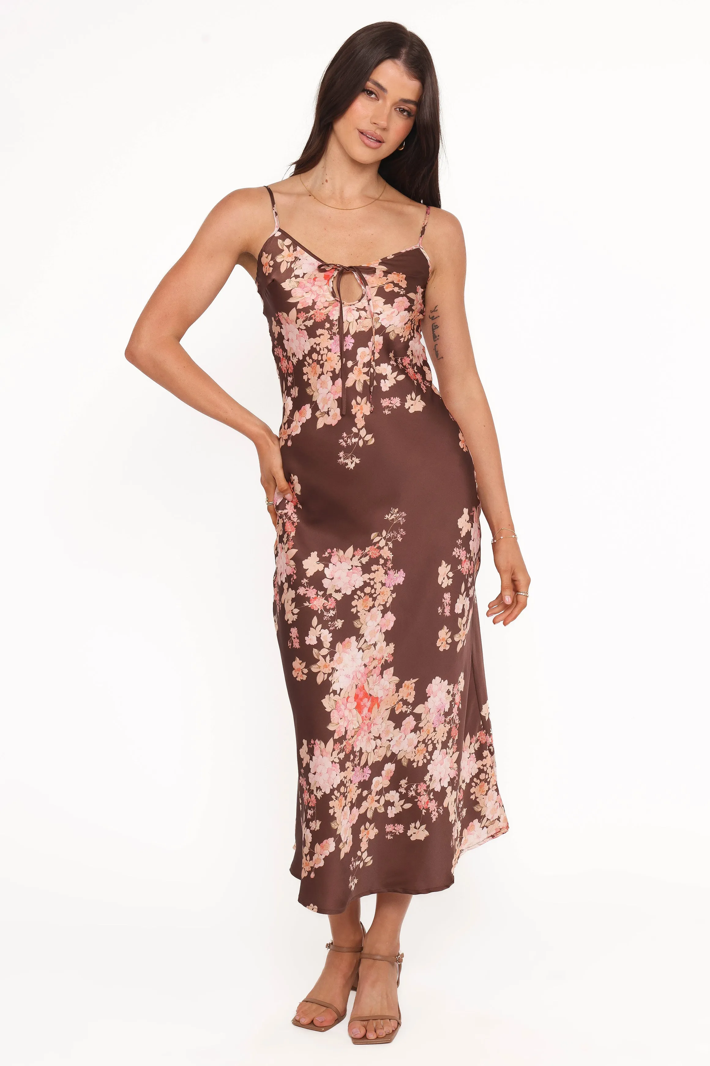 Jamila Midi Dress - Brown Floral sold by Petal & Pup product image thumbnail 2