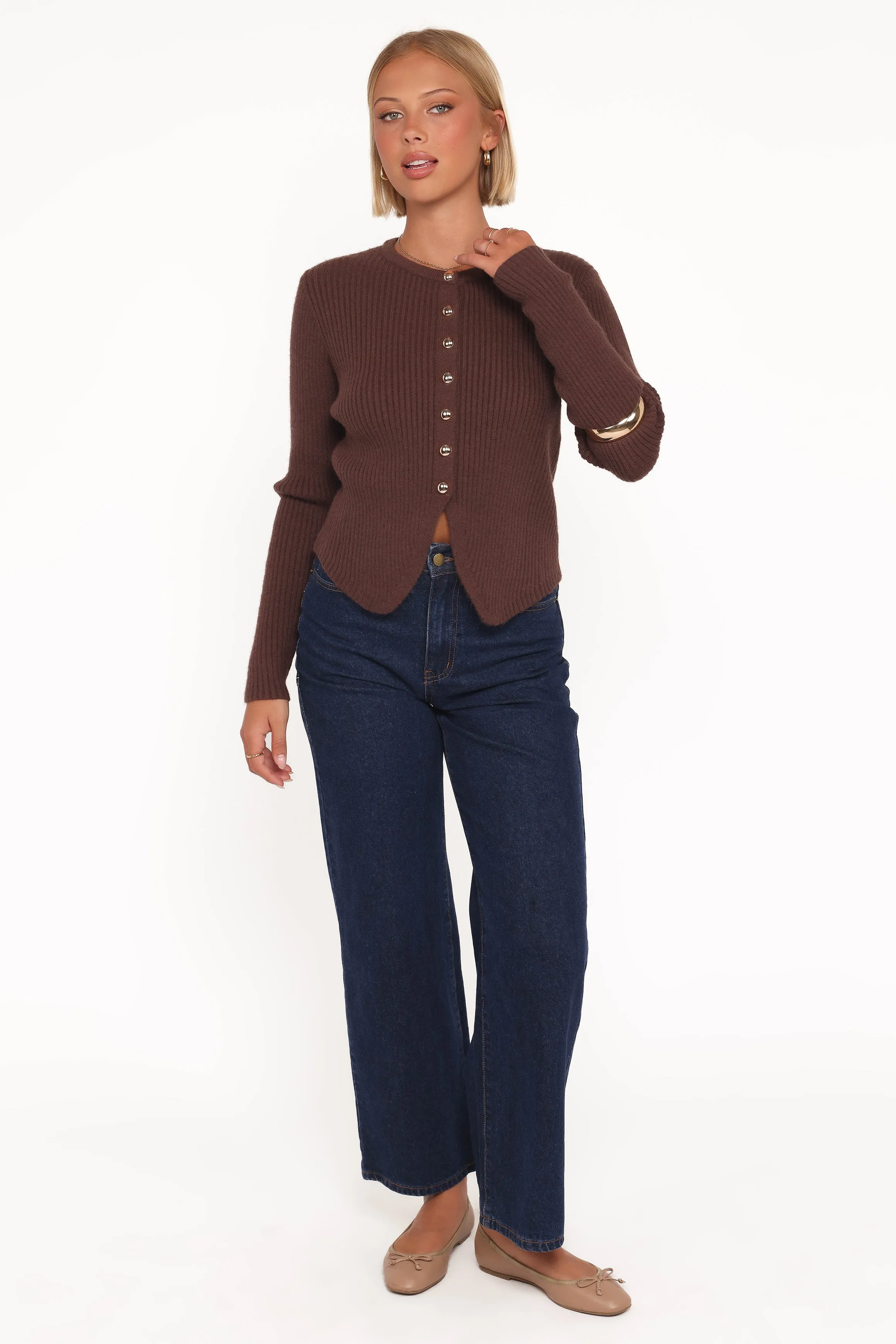 Circe Cardigan Top - Chocolate sold by Petal & Pup product image thumbnail 5