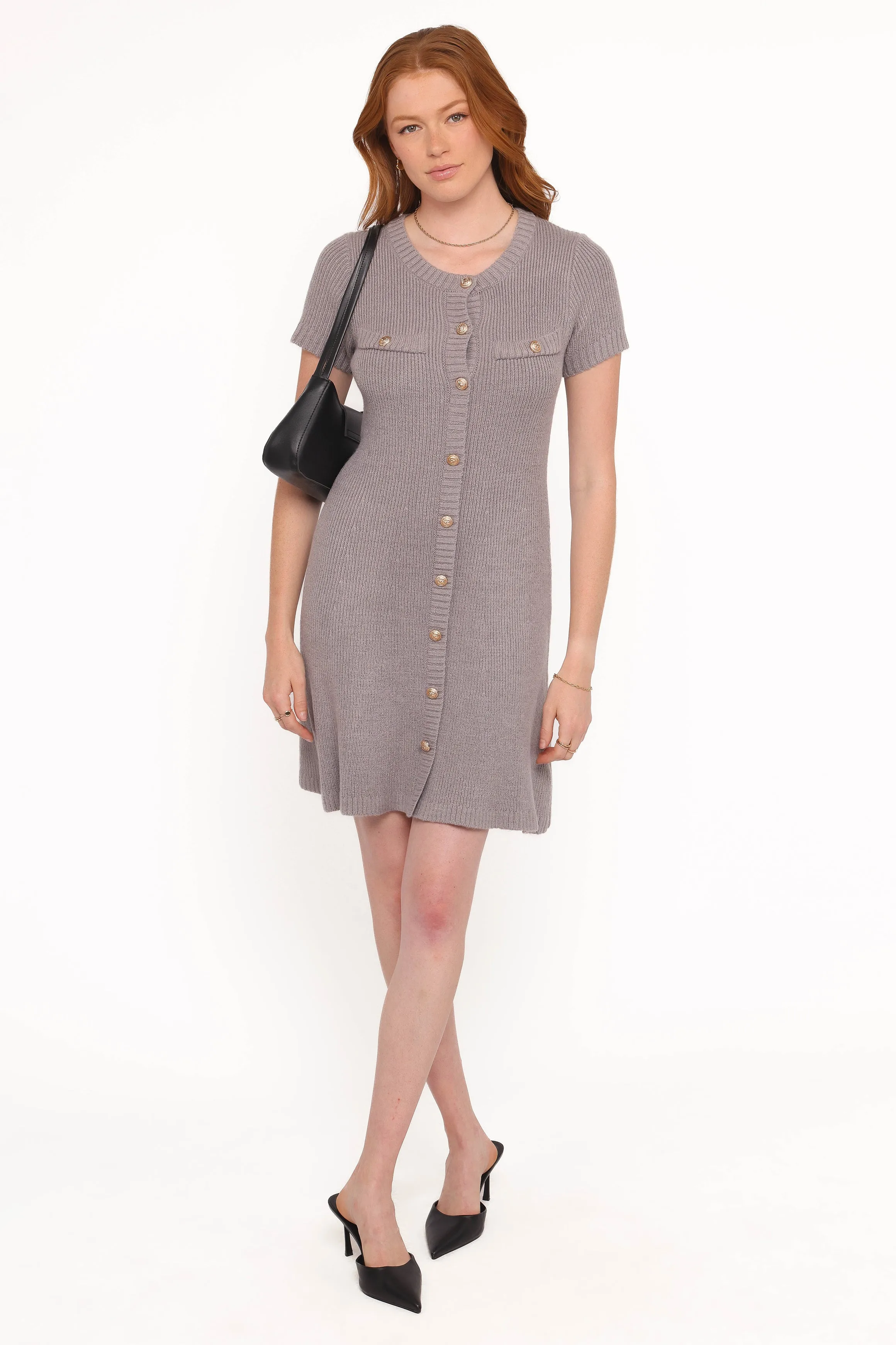 Jaxon Mini Dress - Grey sold by Petal & Pup product image thumbnail 5